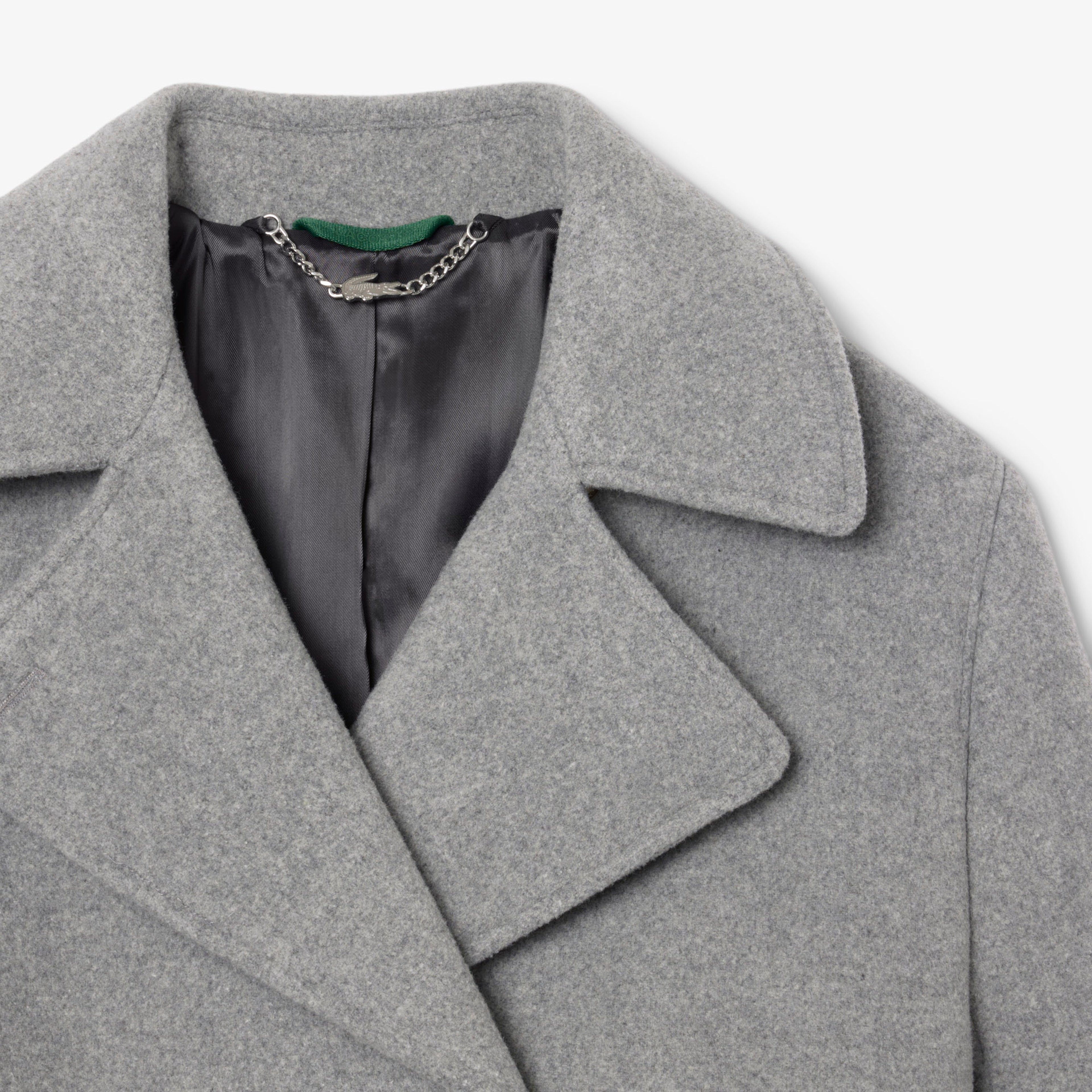 Kadın Oversize Fit Koyu Gri Kaban