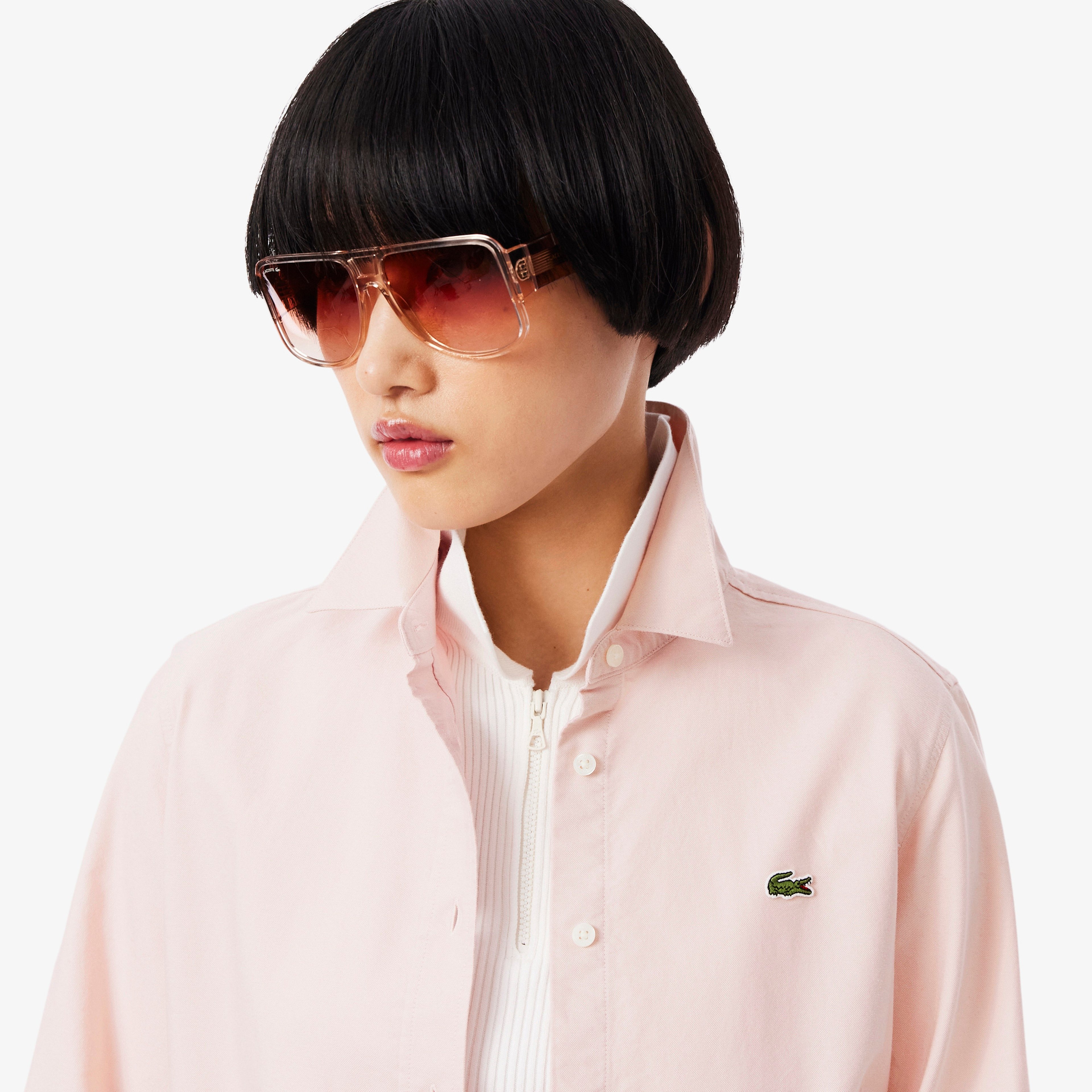 Kadın Regular Fit Açık Pembe Gömlek