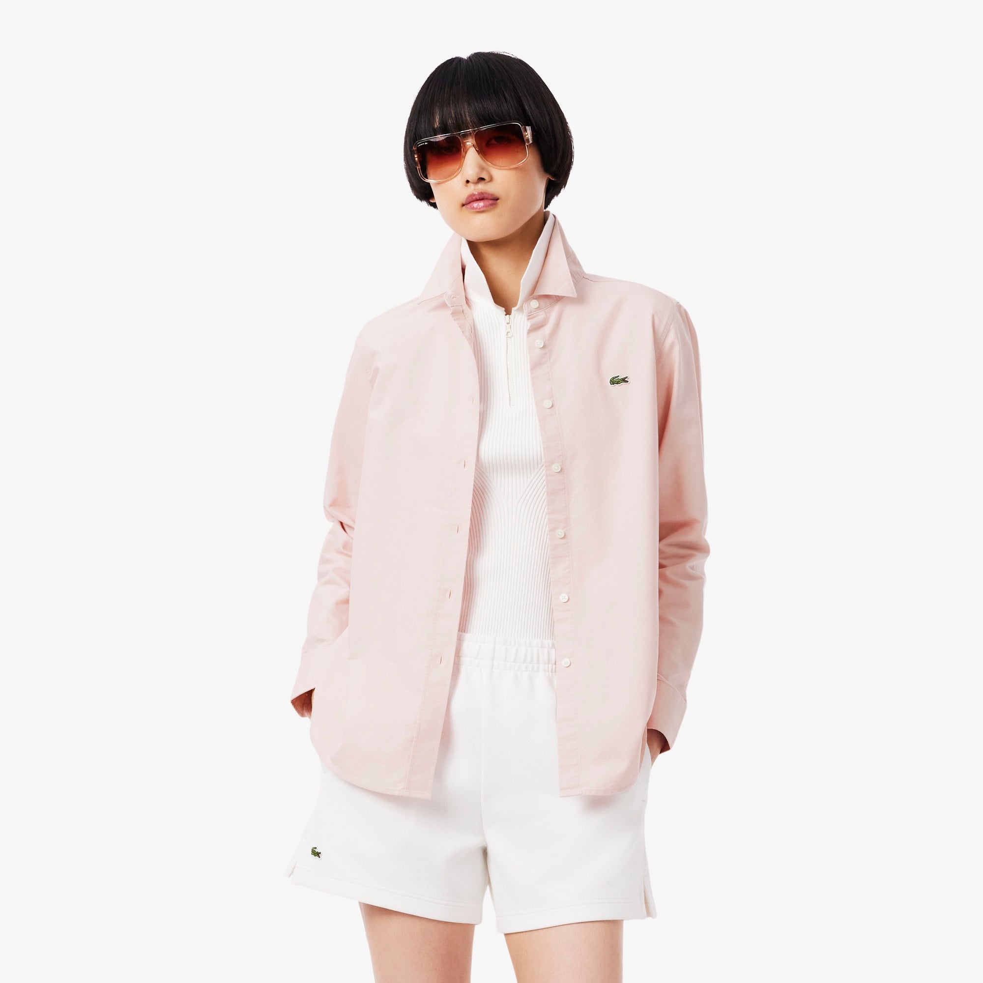 Kadın Regular Fit Açık Pembe Gömlek