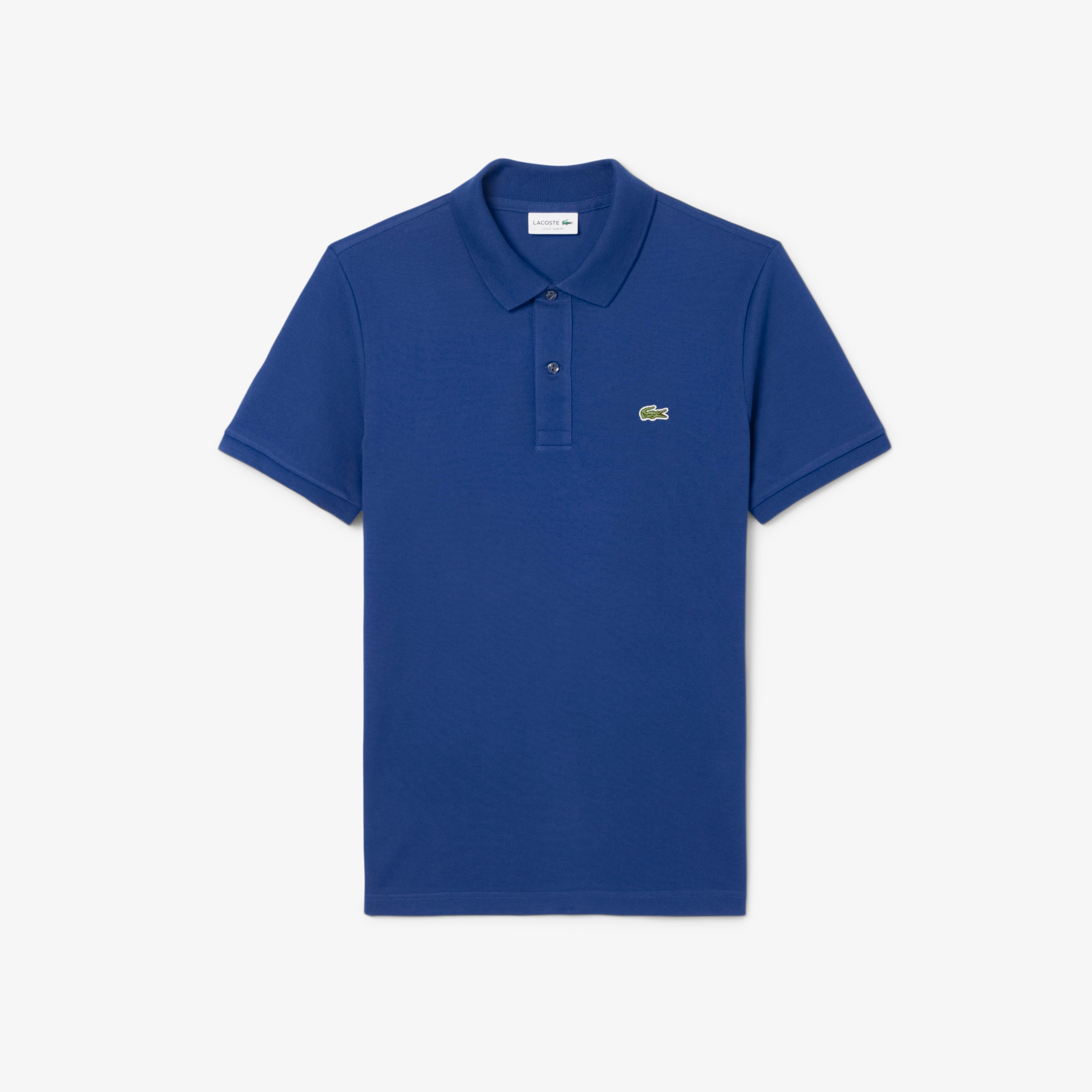 L.12.12 Erkek Slim Fit Koyu Mavi Polo