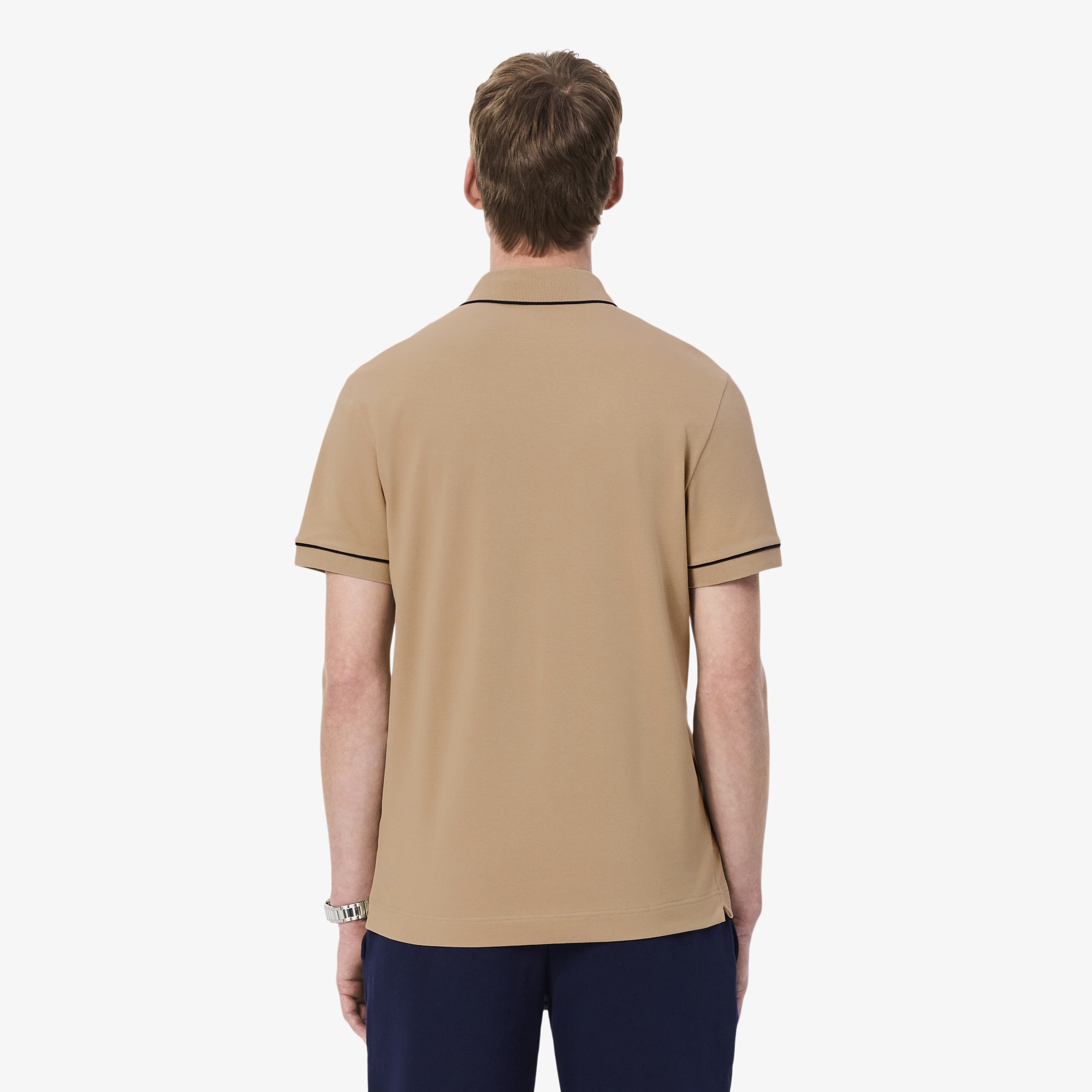 Erkek Regular Fit Organik Pamuk Bej Paris Polo