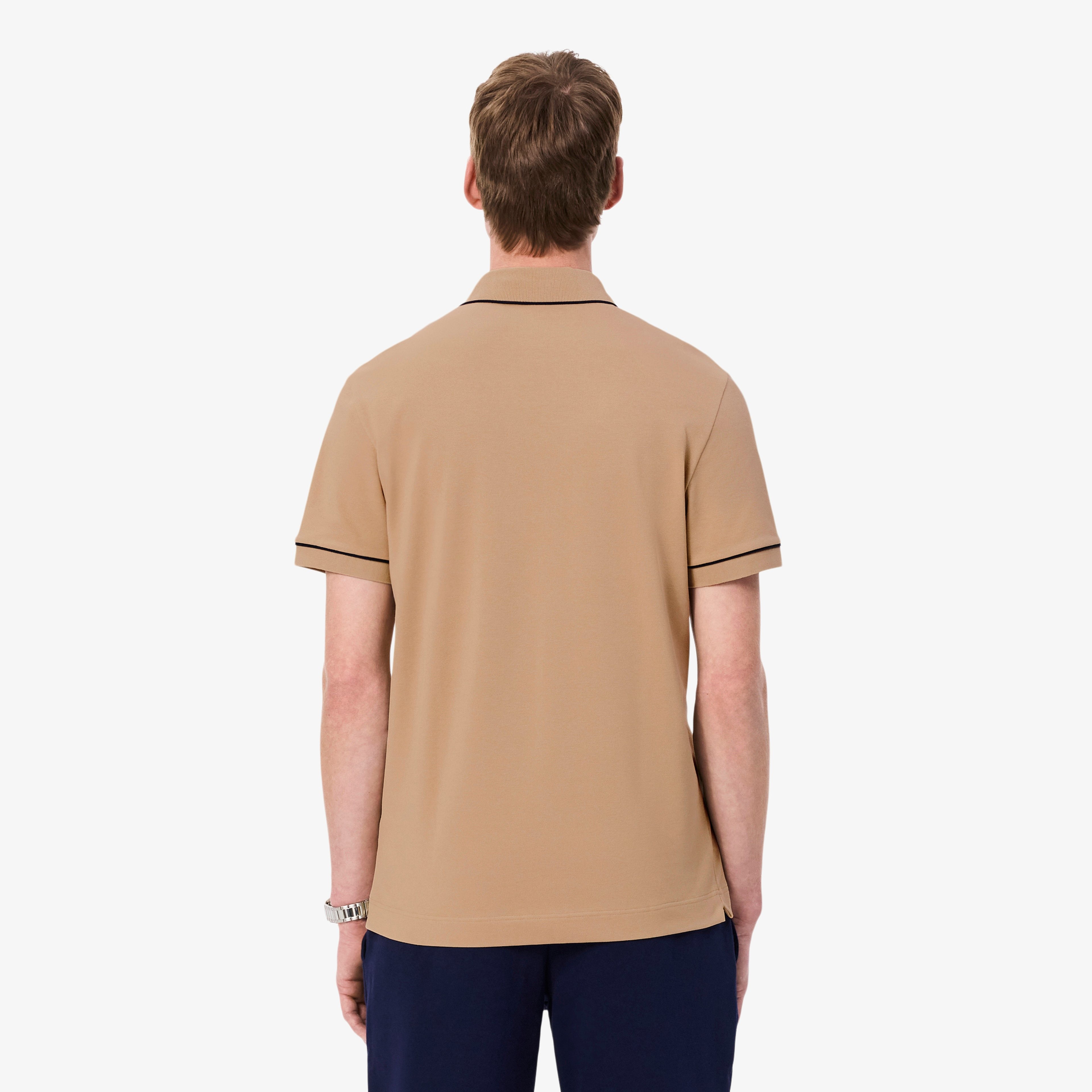 Erkek Regular Fit Organik Pamuk Bej Paris Polo