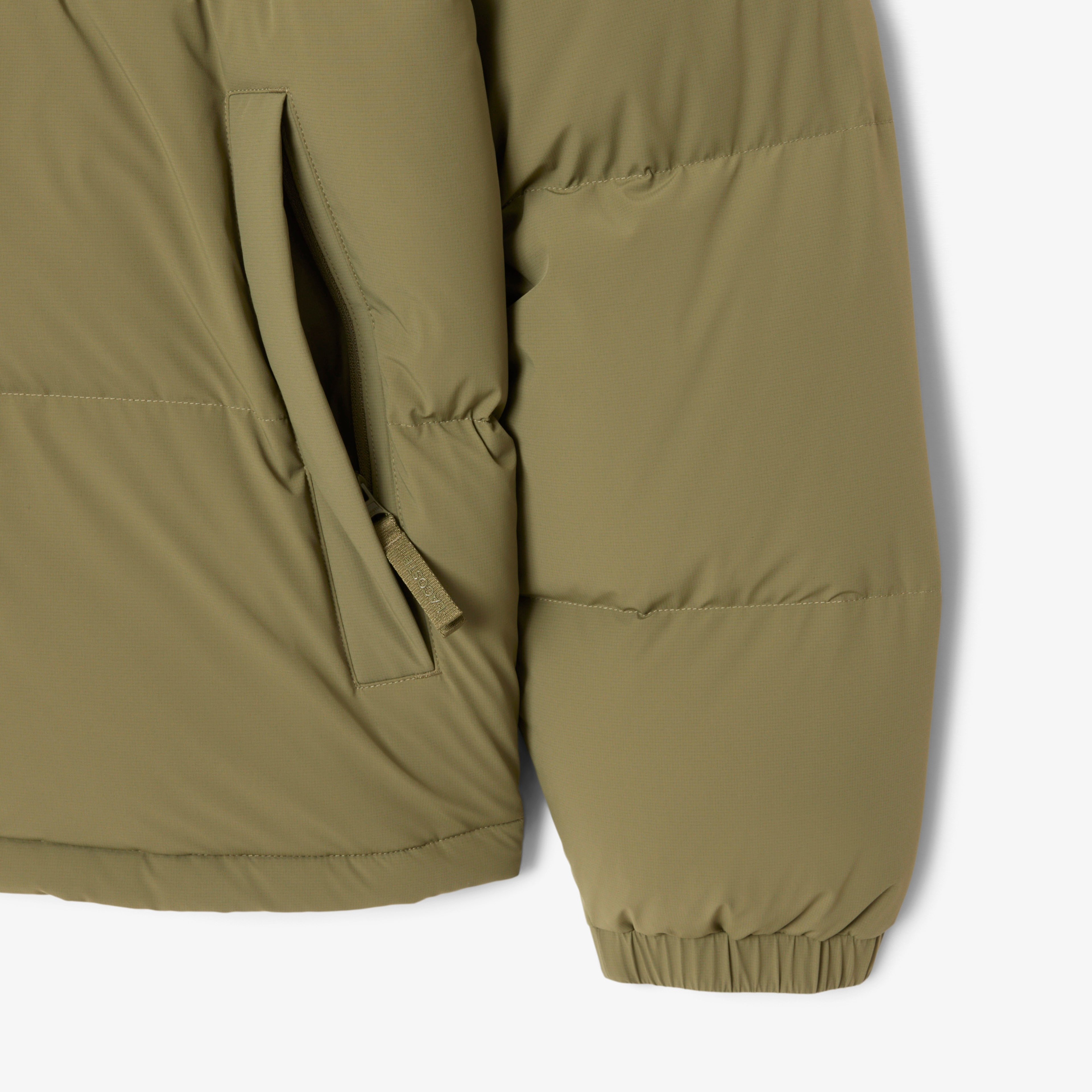 Erkek Relaxed Fit Kapüşonlu Haki Mont