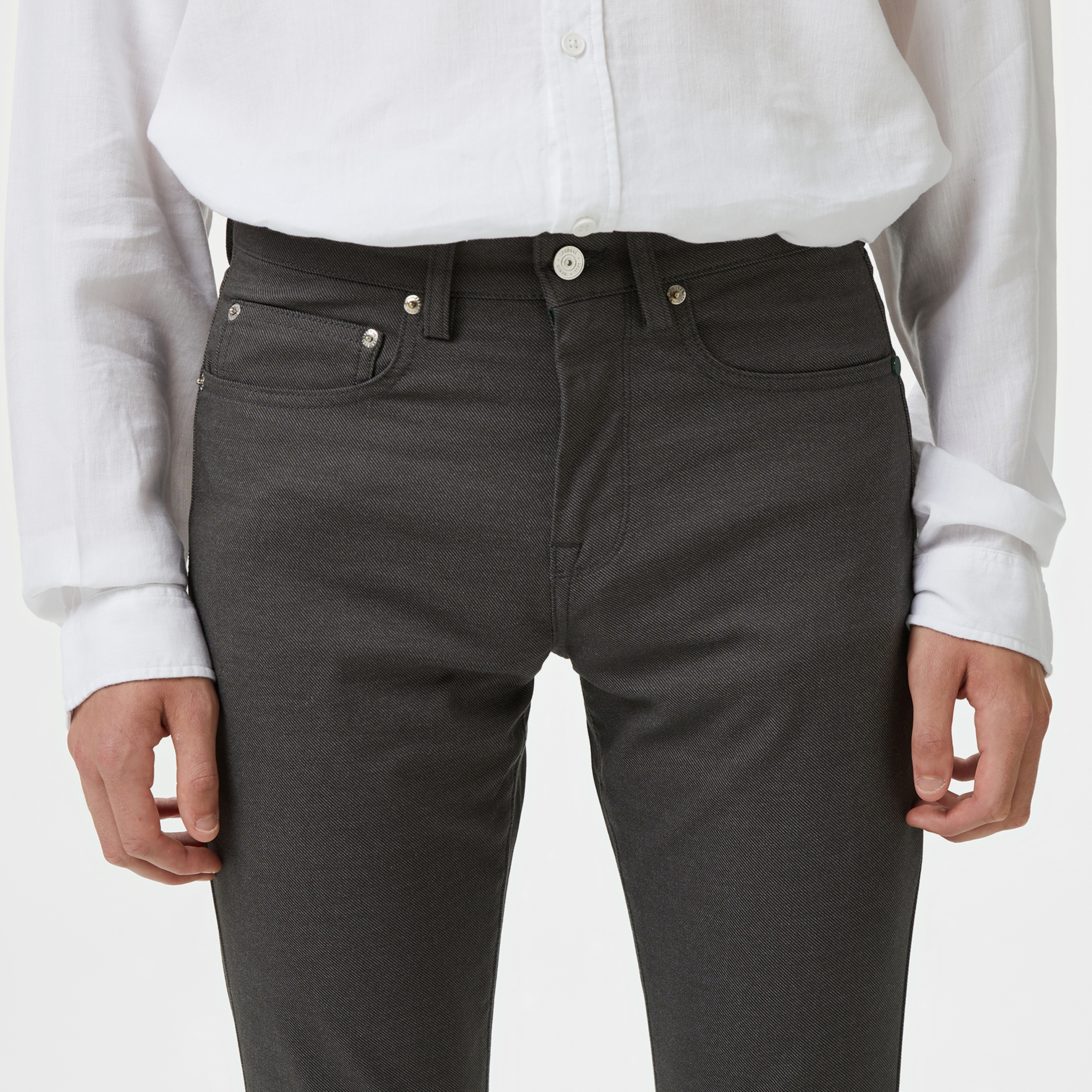 Erkek Slim Fit Gri Pantolon