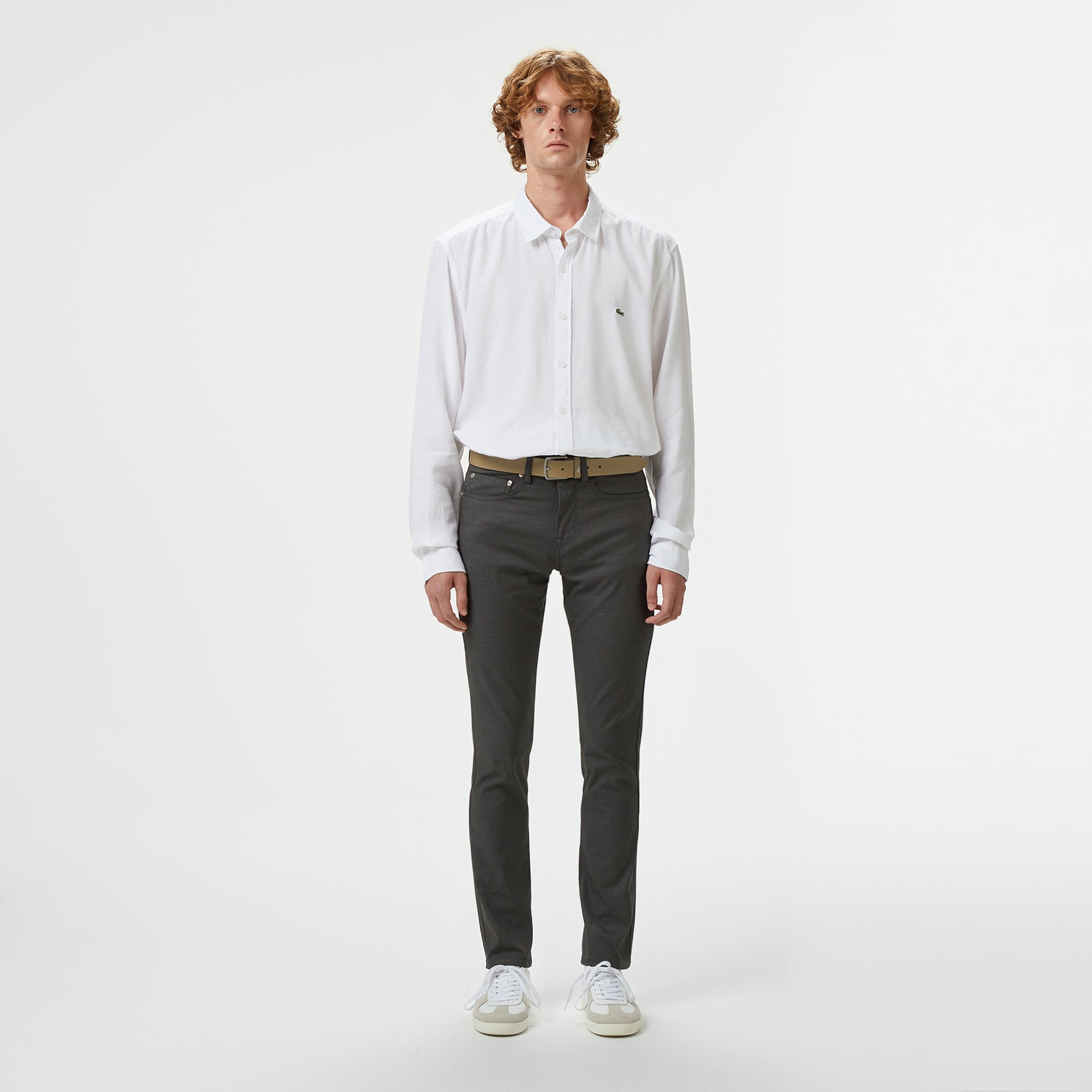 Erkek Slim Fit Gri Pantolon