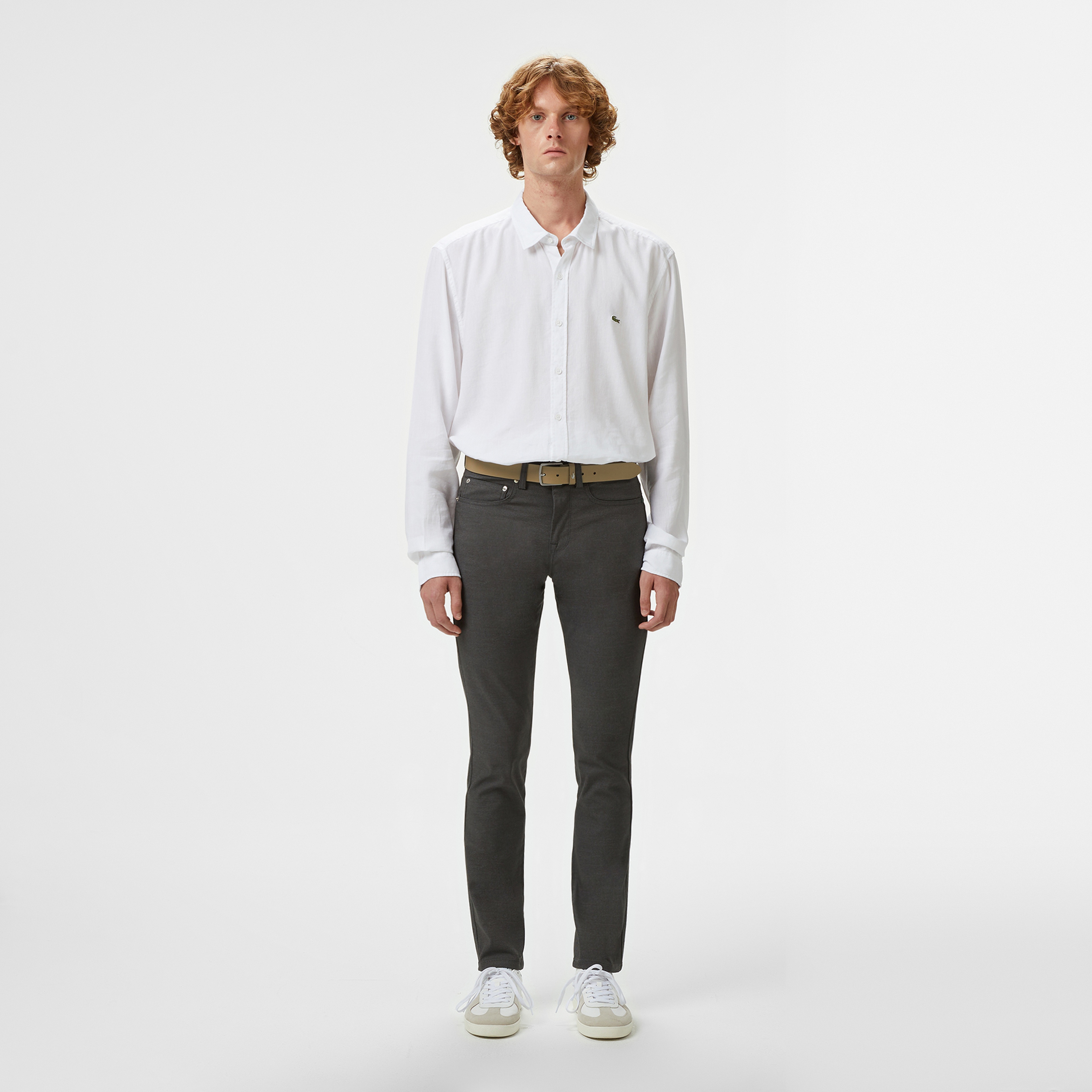 Erkek Regular Fit Keten Beyaz Gömlek Erkek Regular Fit Keten Beyaz Gömlek