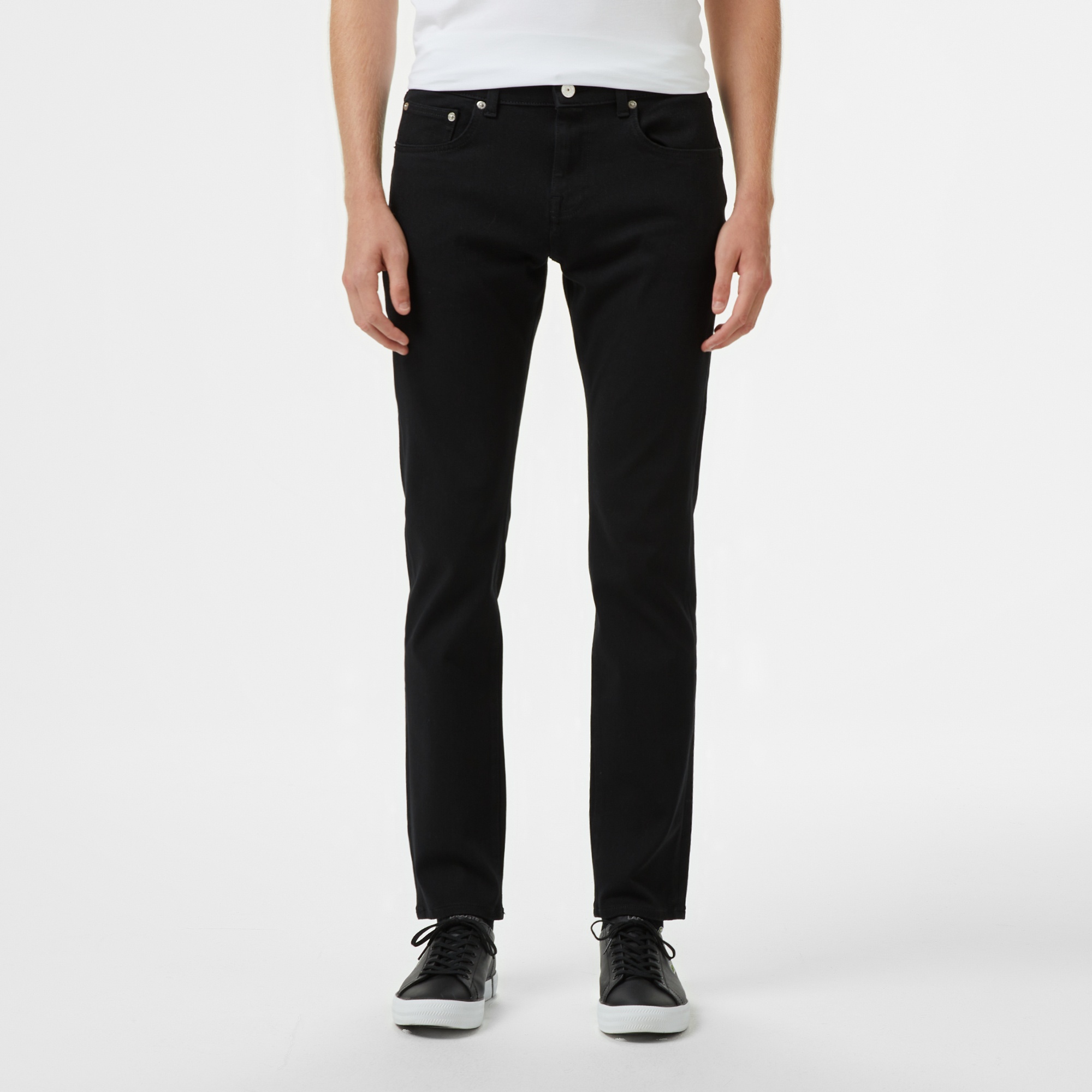 Erkek Slim Fit Siyah Jean Pantolon