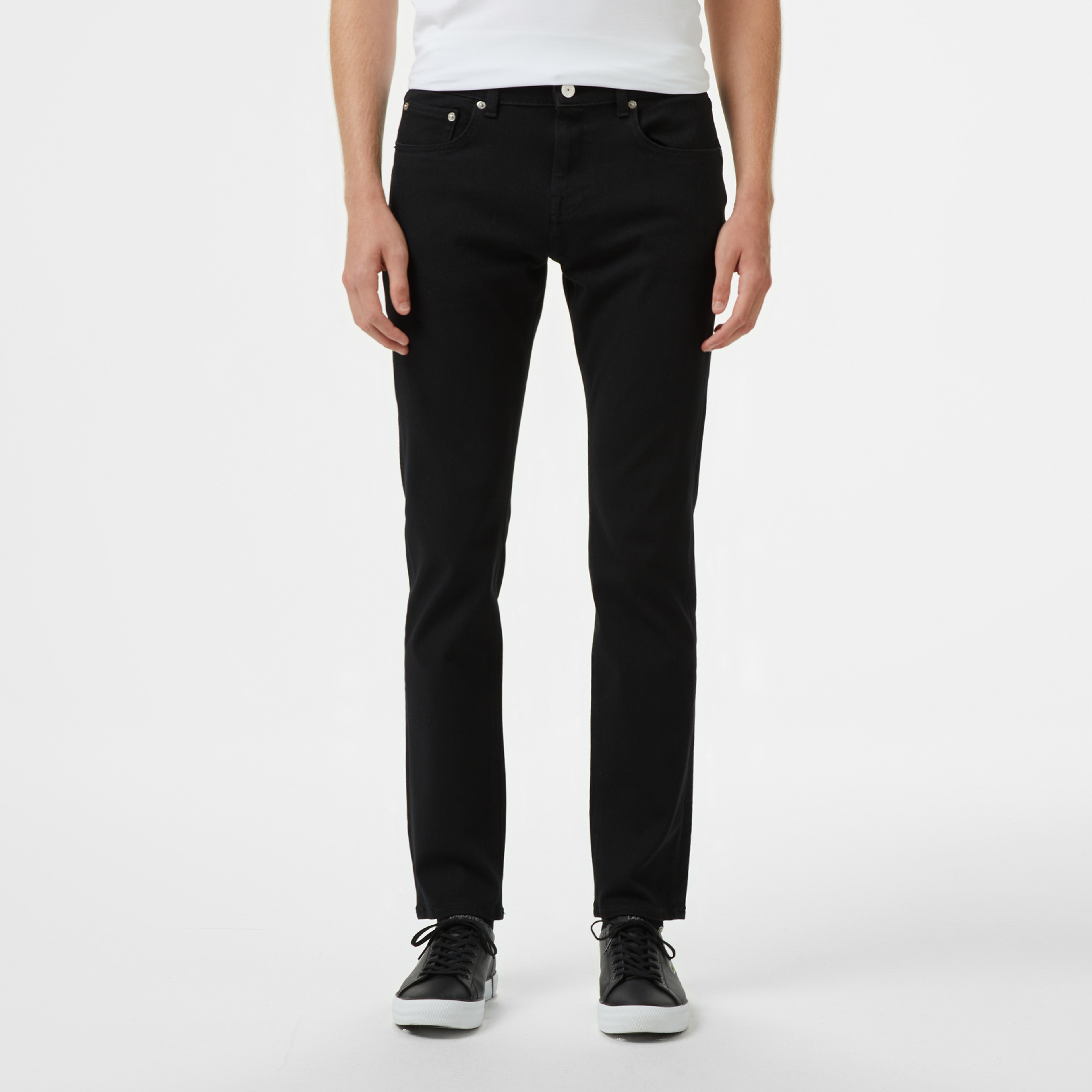 Erkek Slim Fit Siyah Jean Pantolon