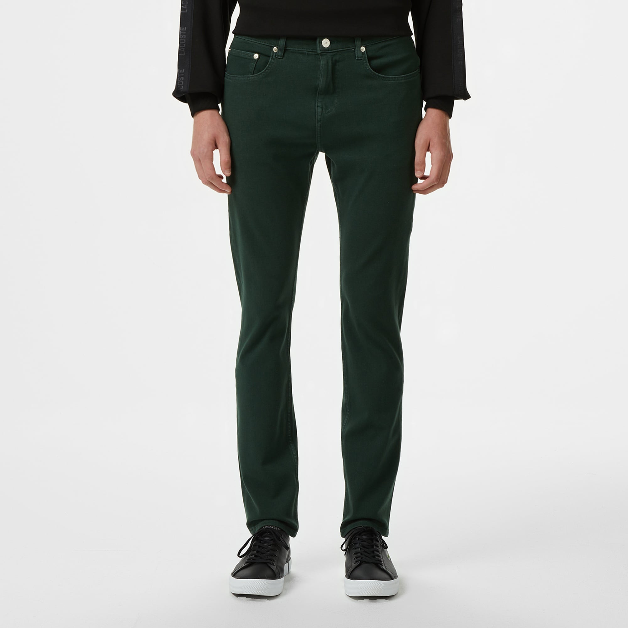 Lacoste Erkek Slim Fit Koyu Yeşil Jean Pantolon