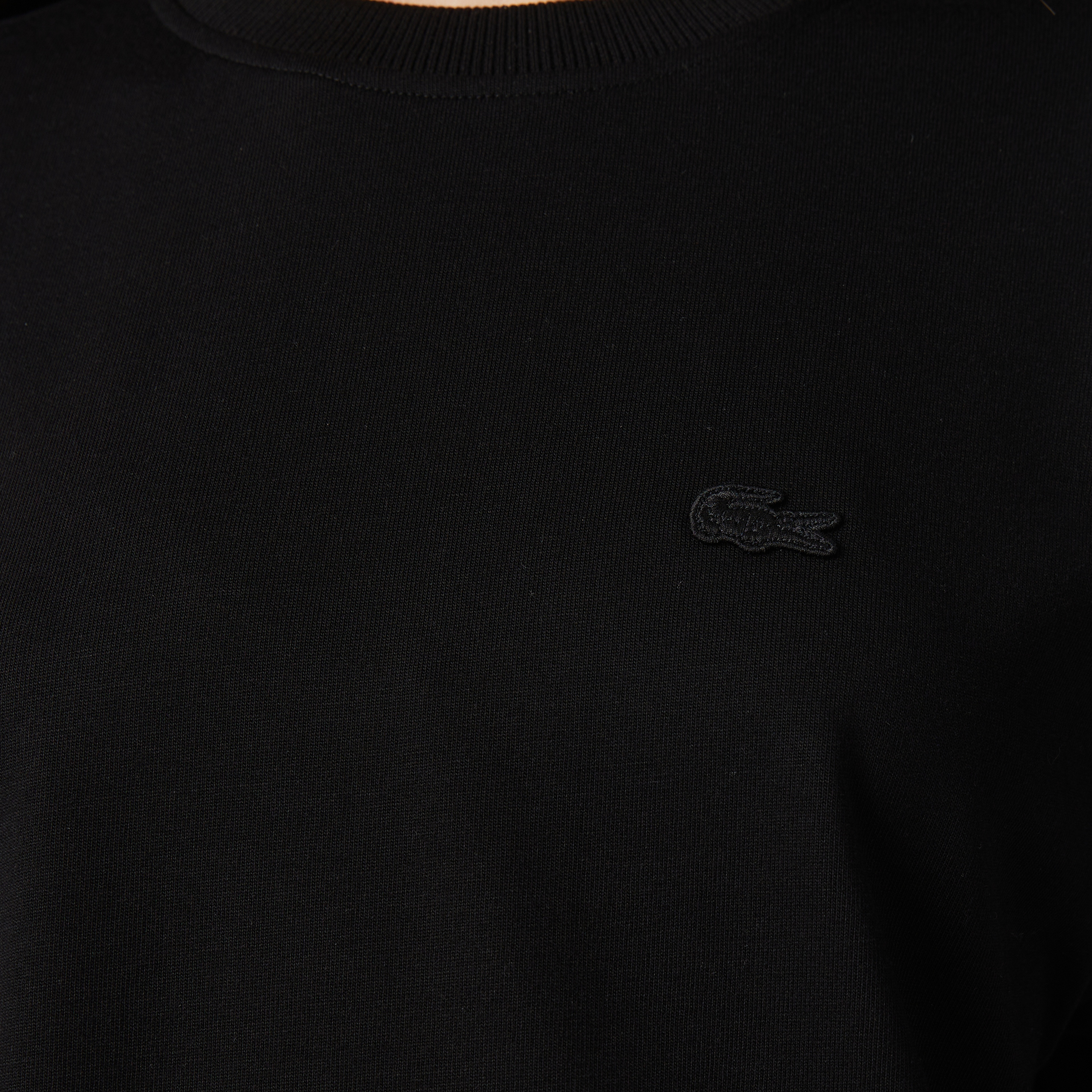 Kadın Loose Fit Bisiklet Yaka Siyah T-Shirt