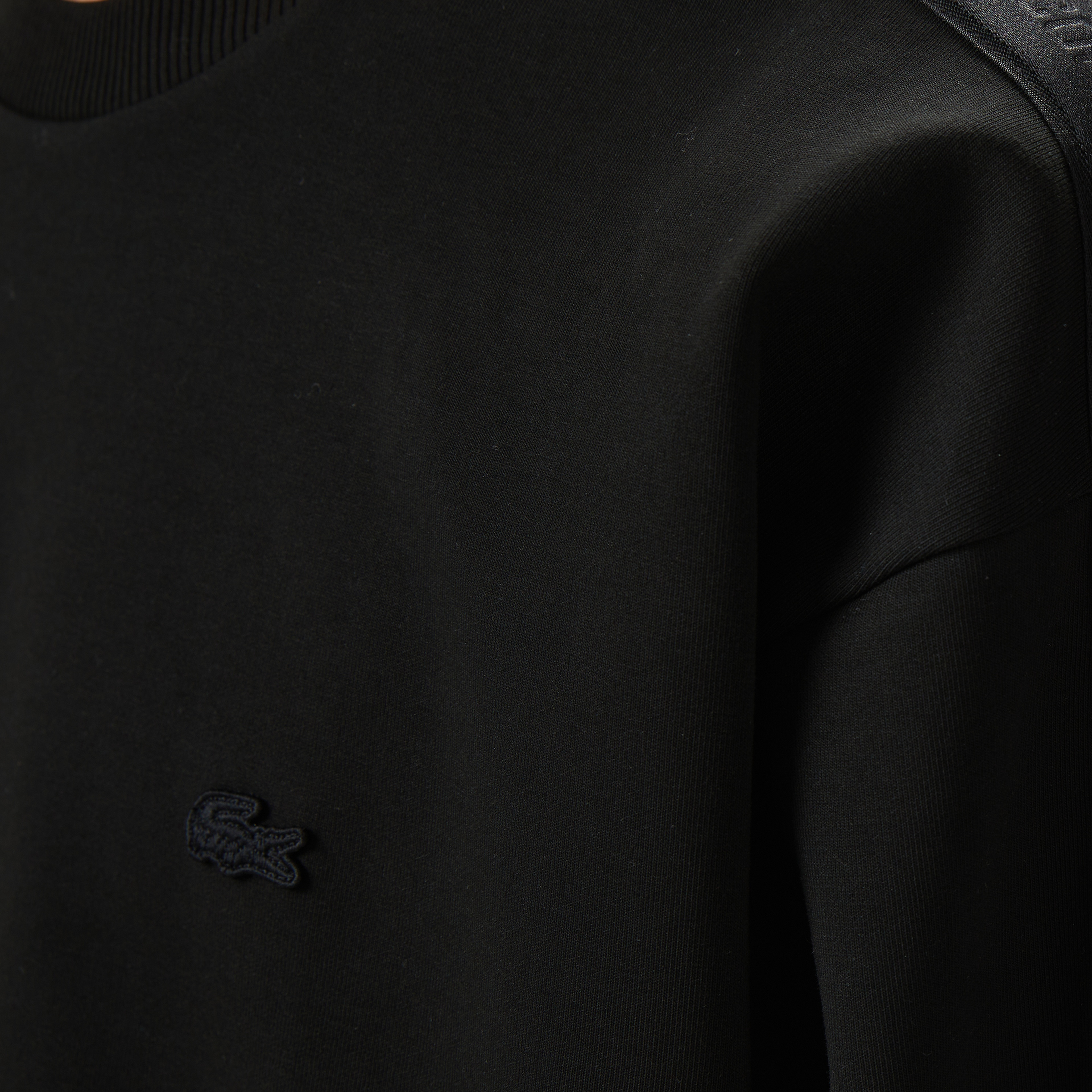 Erkek Relaxed Fit Bisiklet Yaka Siyah Sweatshirt