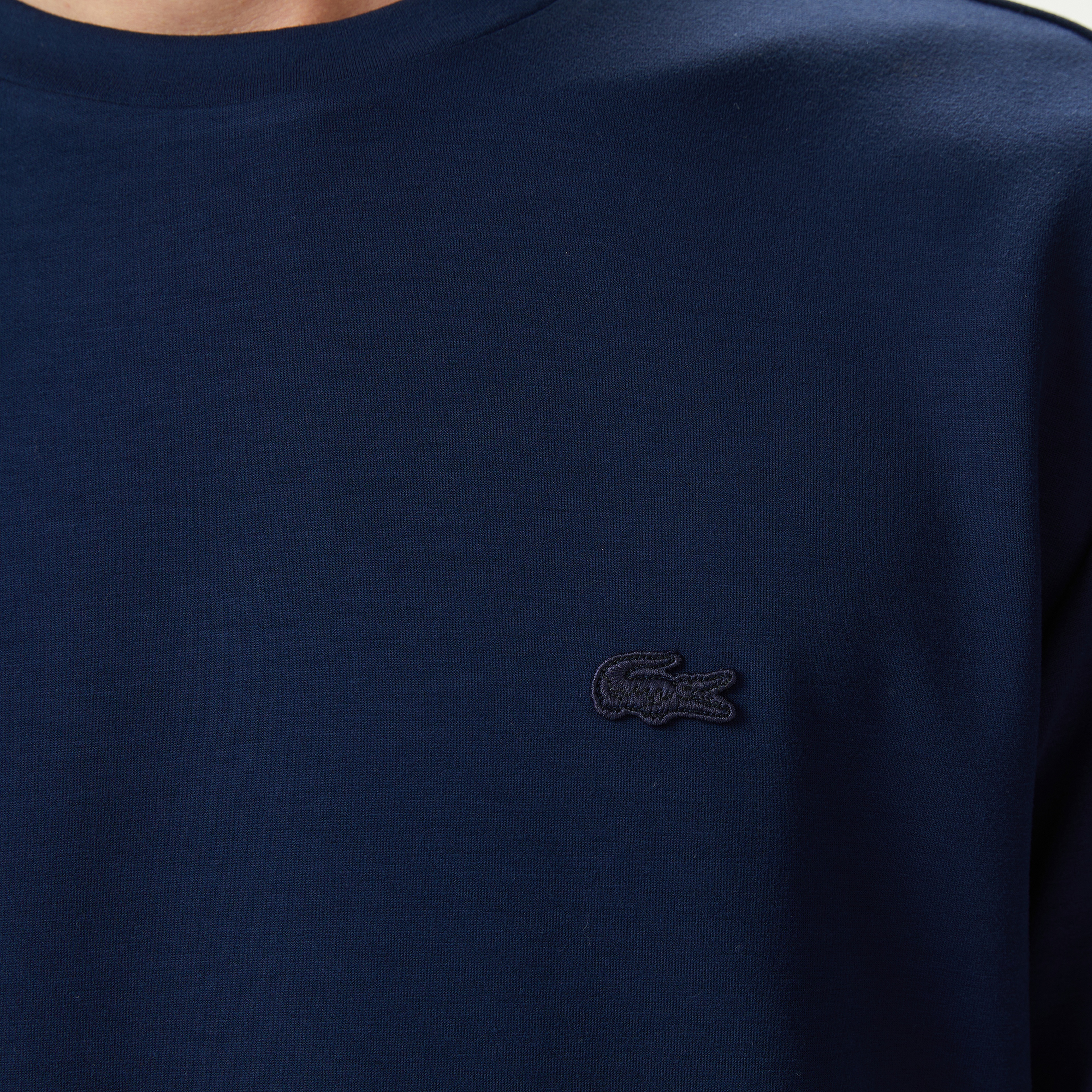 Erkek Oversize Fit Bisiklet Yaka Lacivert T-Shirt Erkek Oversize Fit Bisiklet Yaka Lacivert T-Shirt