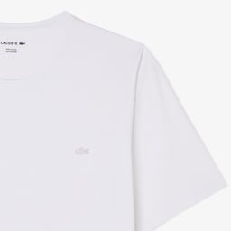 Erkek Slim Fit Bisiklet Yaka Beyaz T-Shirt Beyaz