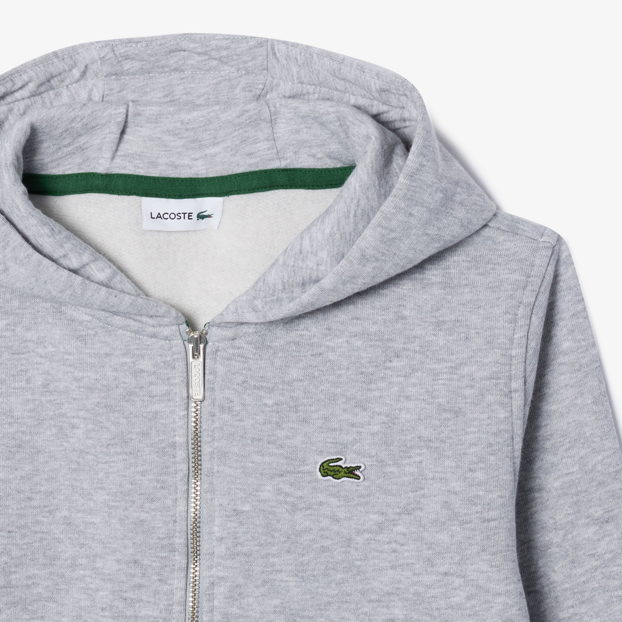 Lacoste Çocuk Kapüşonlu Gri Sweatshirt görsel 7