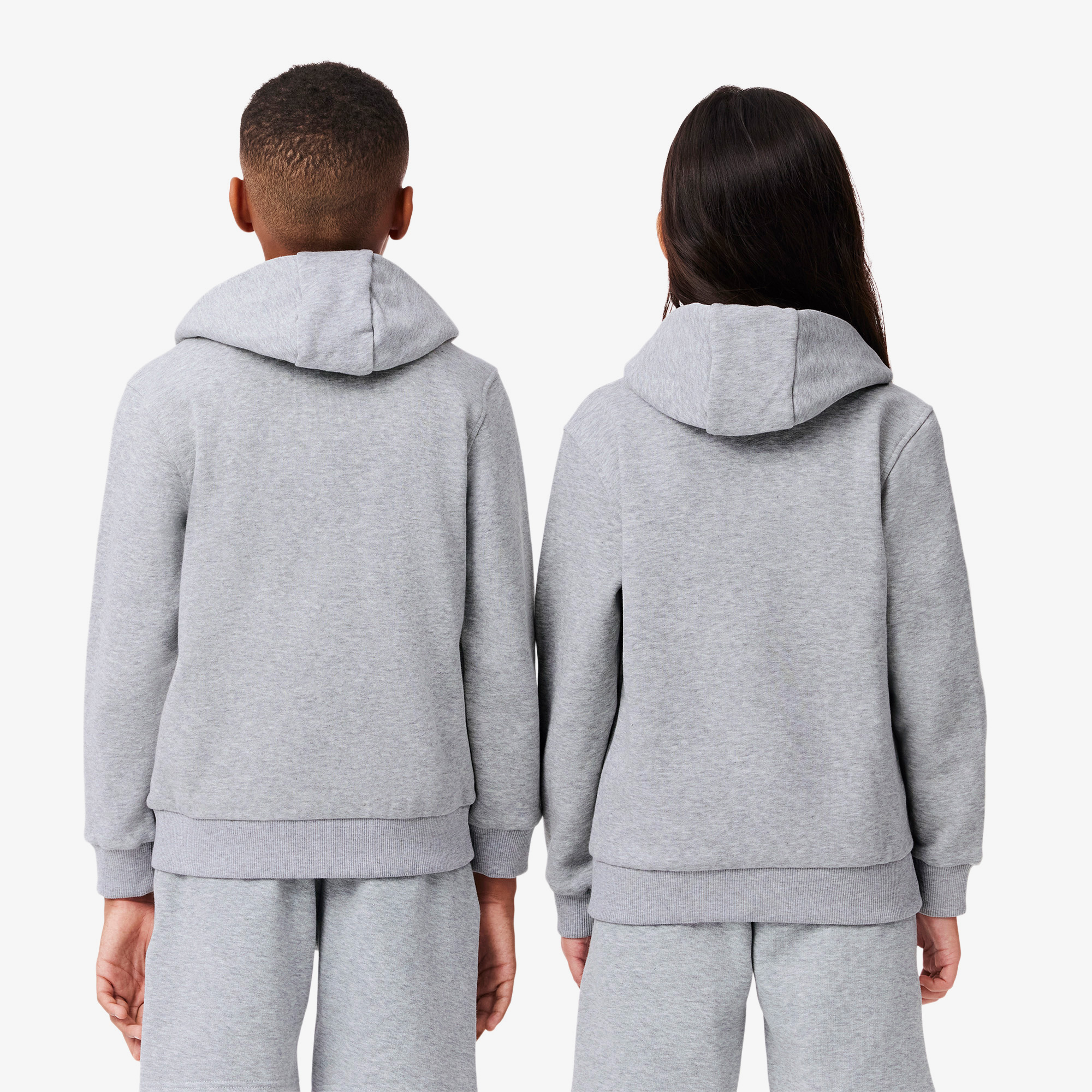 Lacoste Çocuk Kapüşonlu Gri Sweatshirt görsel 3