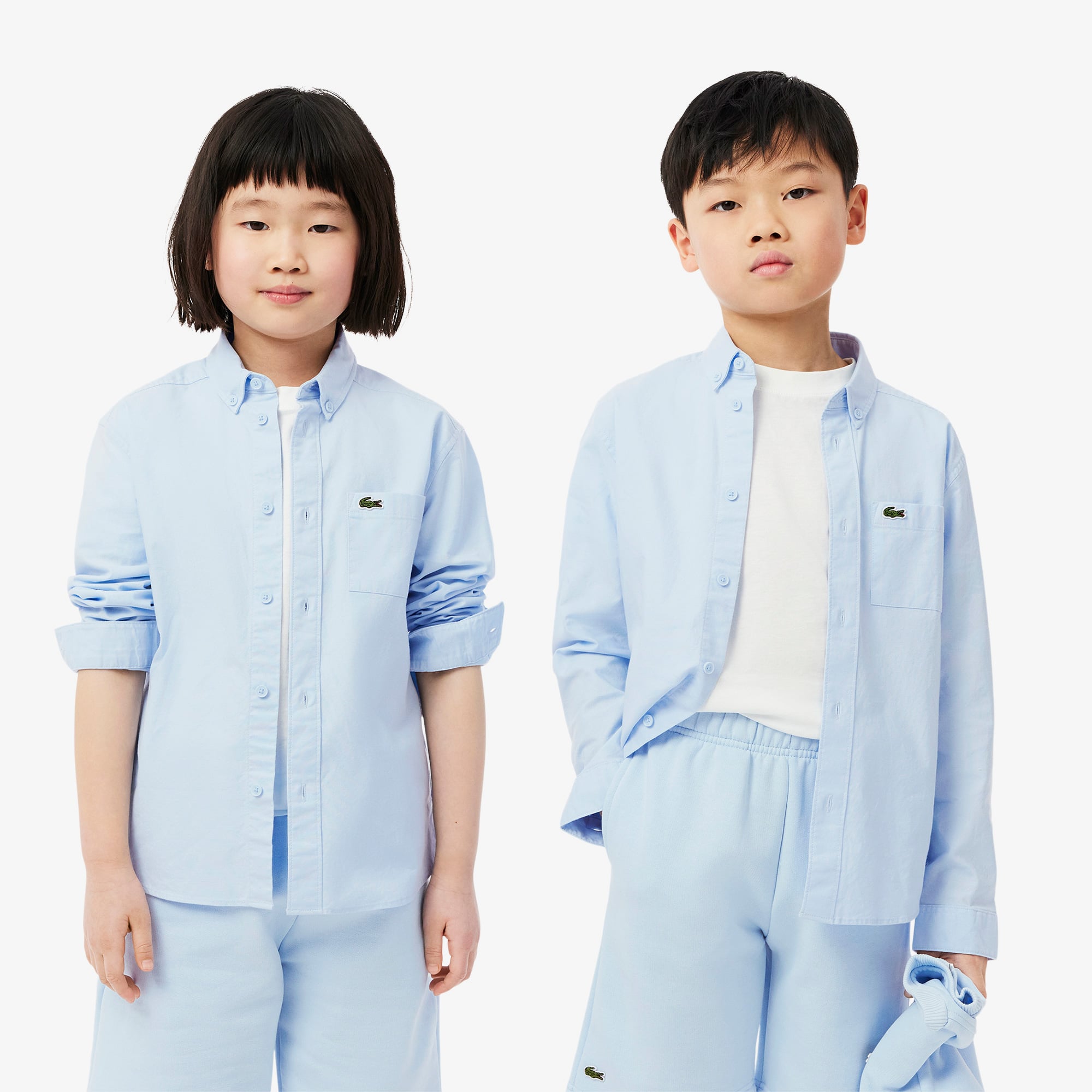 Lacoste Çocuk Uzun Kollu Açık Mavi Gömlek