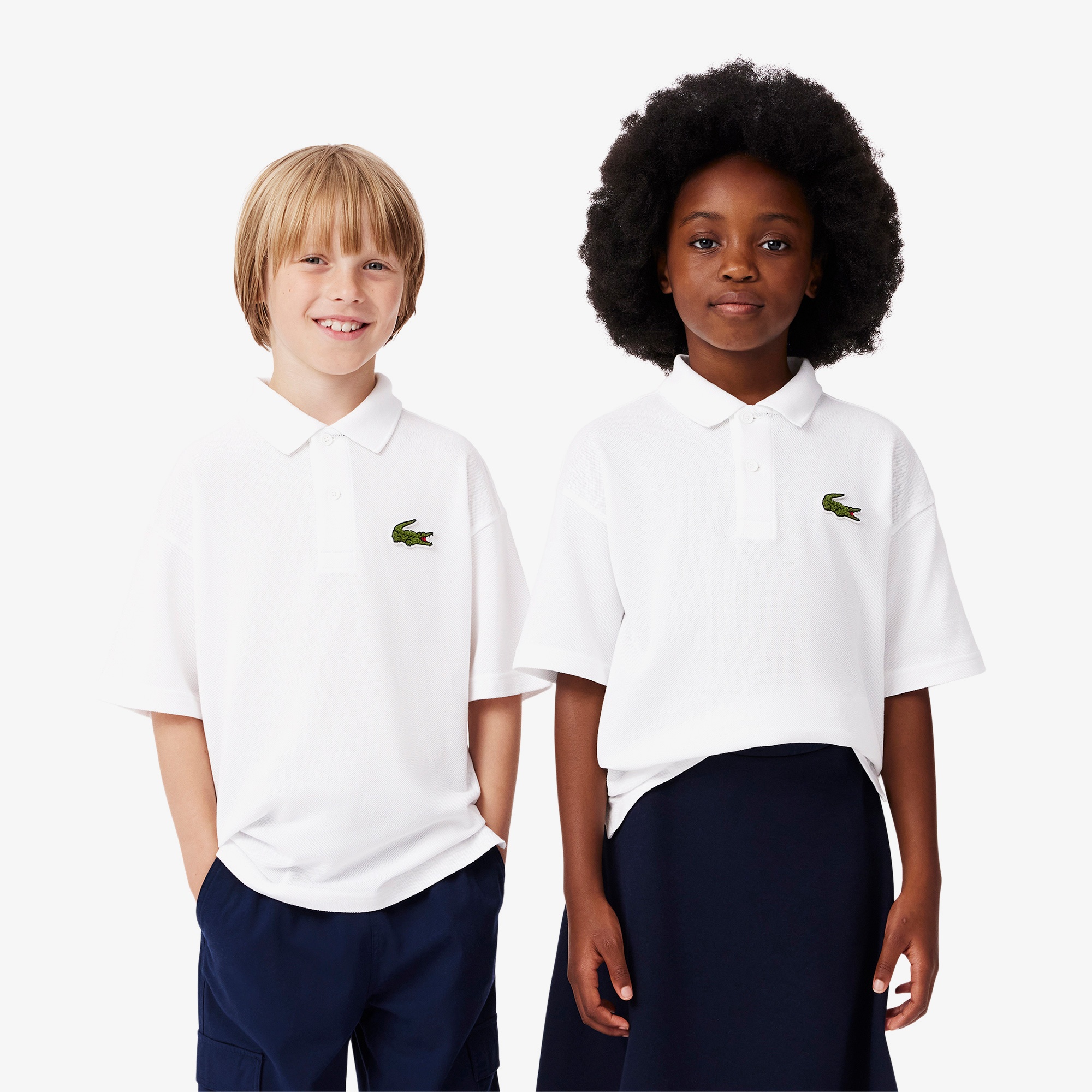 Lacoste Çocuk Beyaz Polo