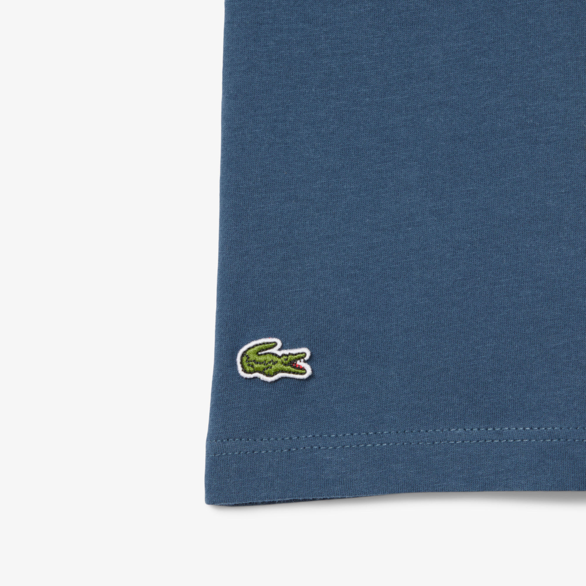 Lacoste Çocuk Bisiklet Yaka Baskılı Lacivert T-Shirt görsel 8