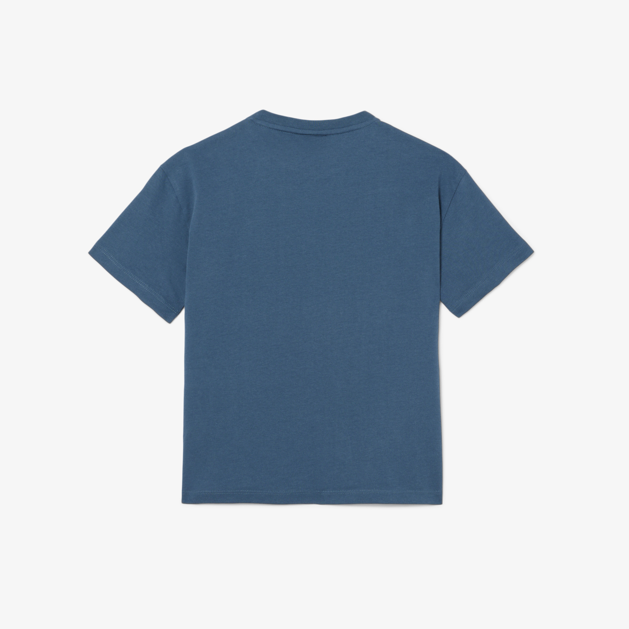 Lacoste Çocuk Bisiklet Yaka Baskılı Lacivert T-Shirt görsel 6