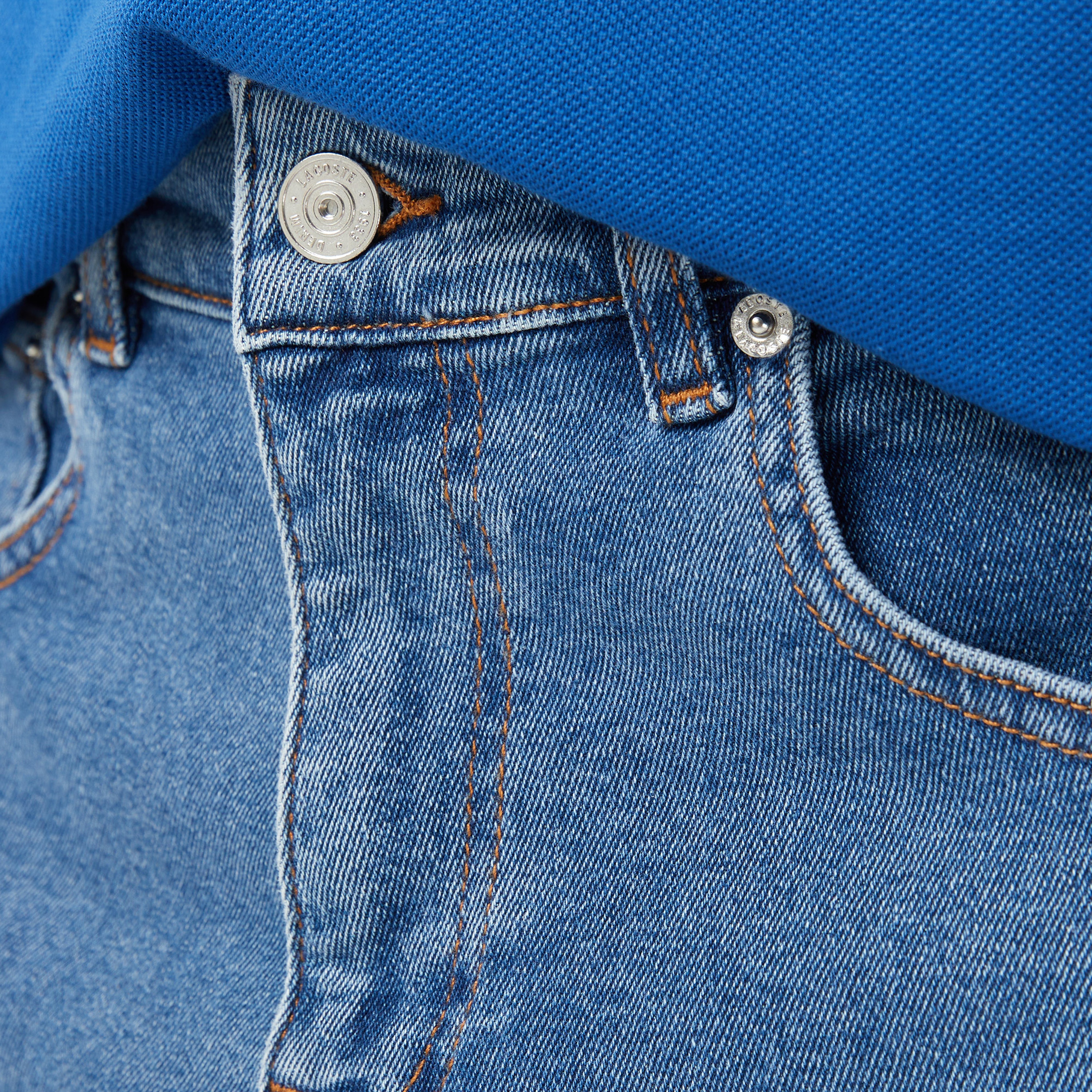 Erkek Regular Fit Mavi Jean Pantolon