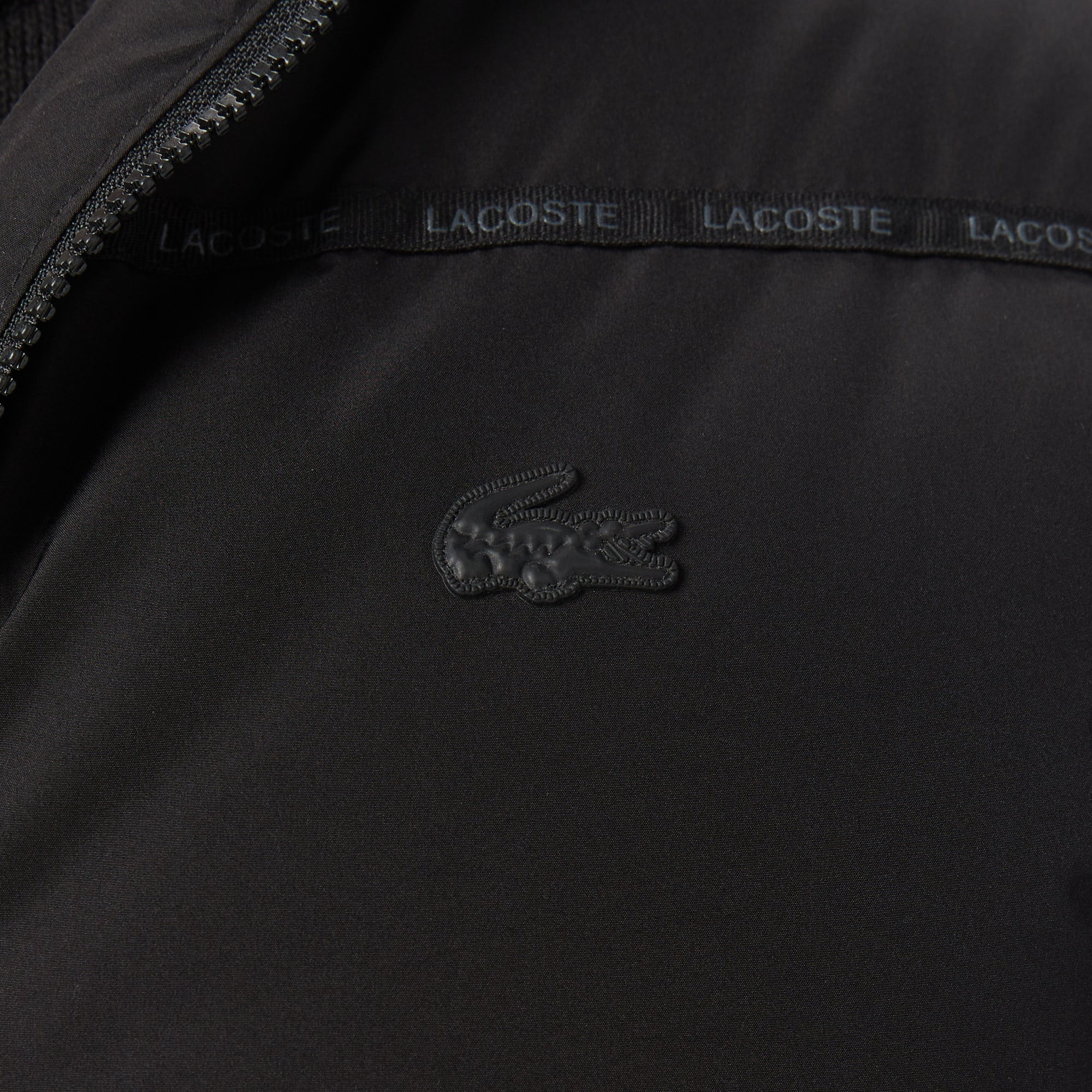 Erkek Relaxed Fit Kapüşonlu Siyah Mont