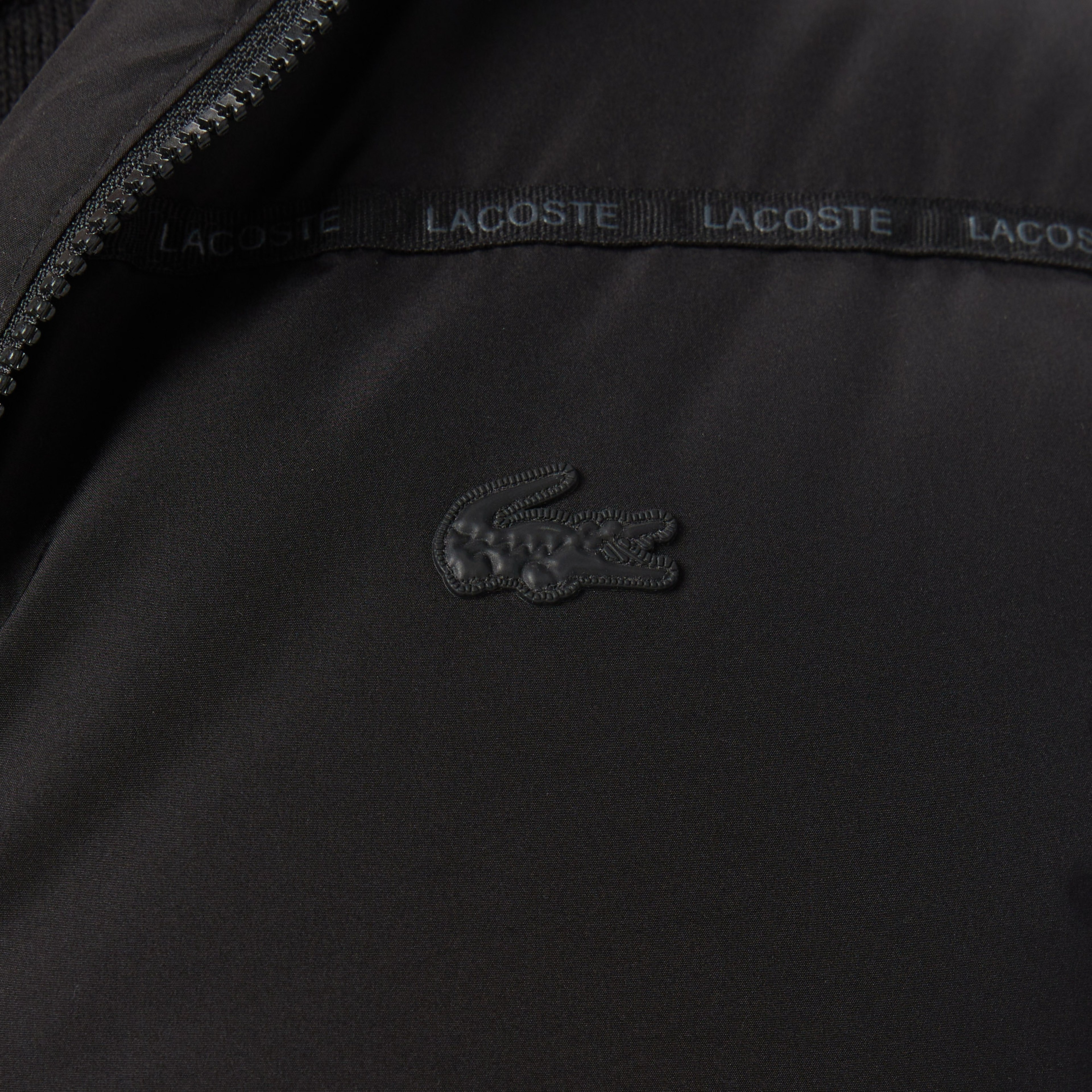 Erkek Relaxed Fit Kapüşonlu Siyah Mont