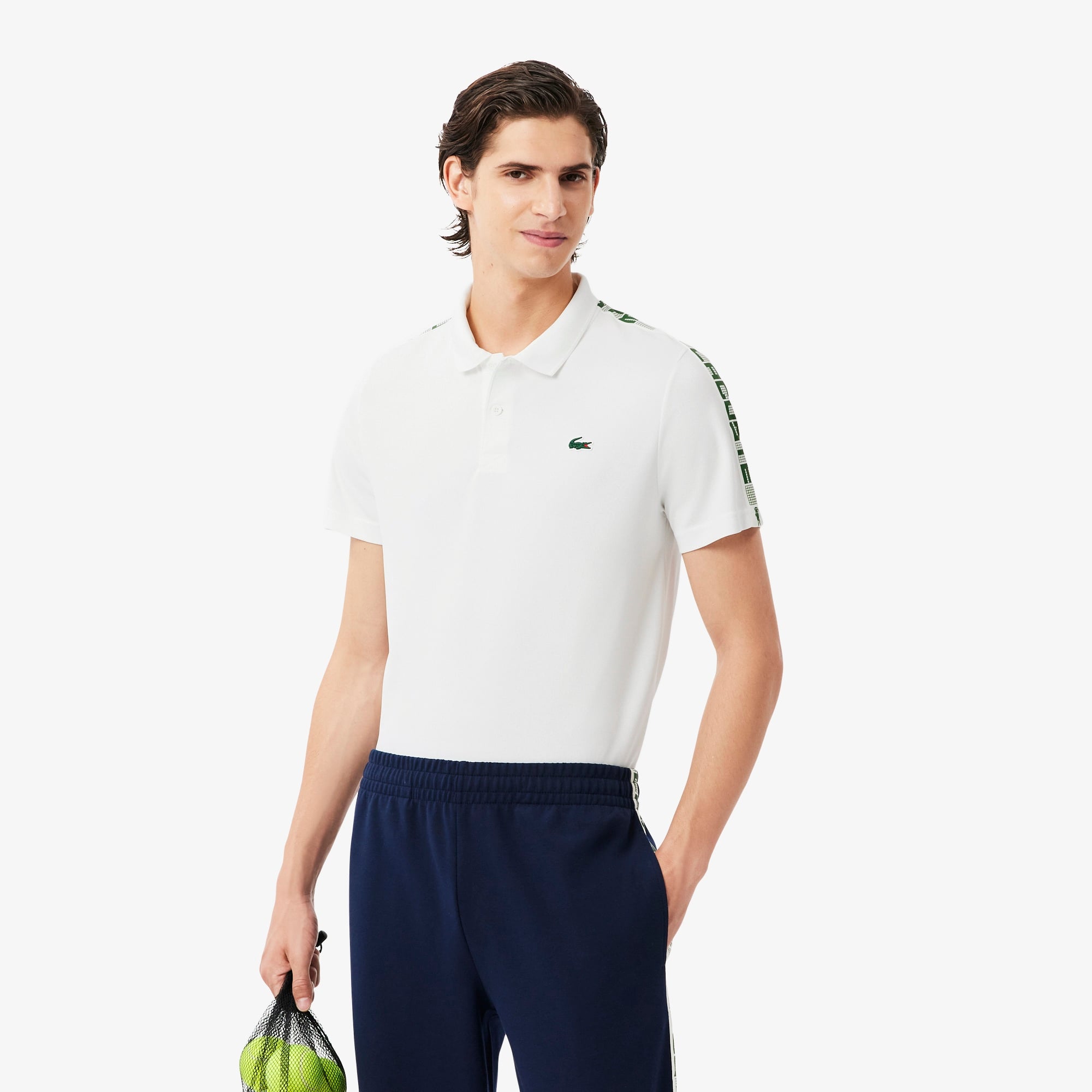 SPORT Erkek Regular Fit Baskılı Beyaz Polo