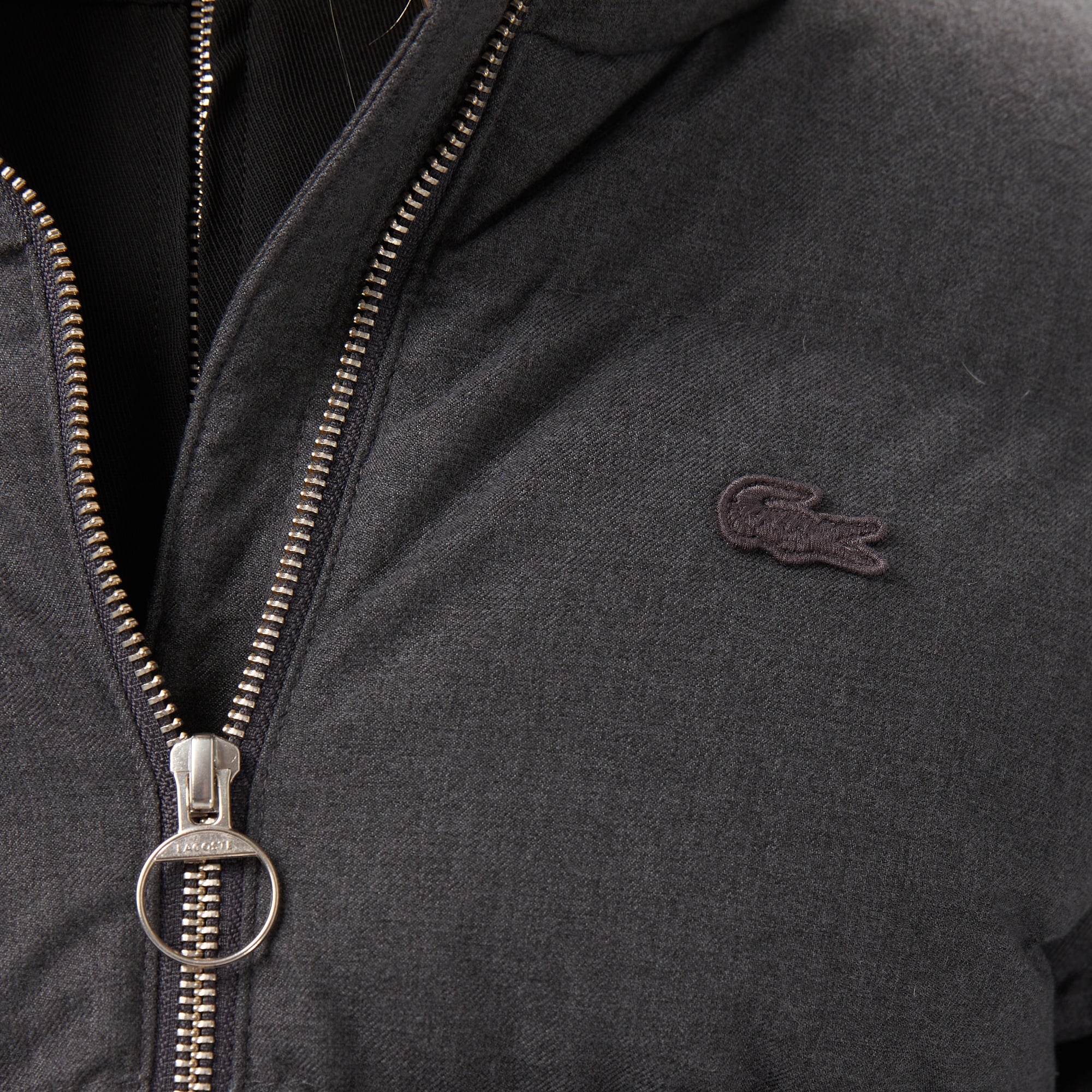 Kadın Dik Yaka Koyu Gri Mont