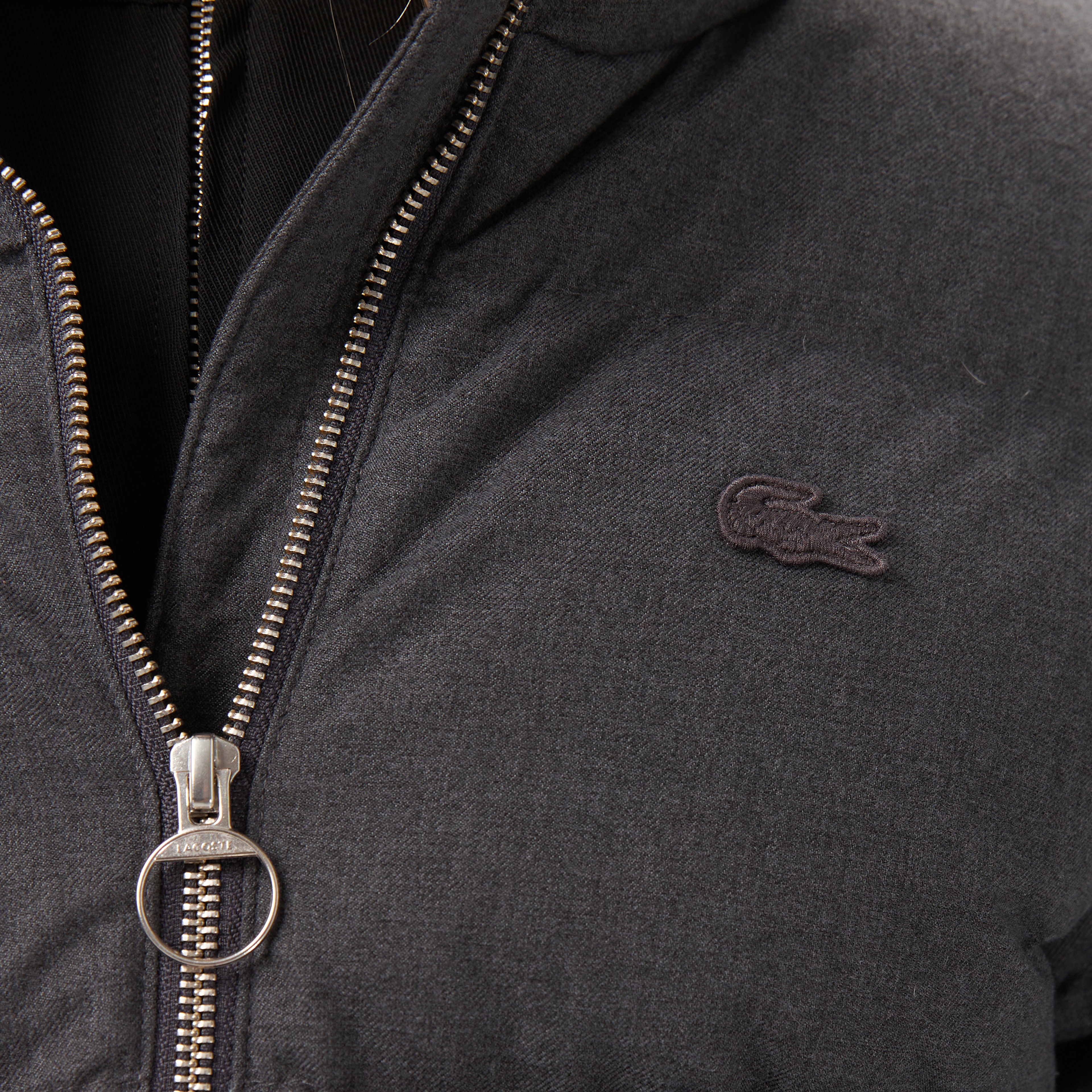 Kadın Dik Yaka Koyu Gri Mont