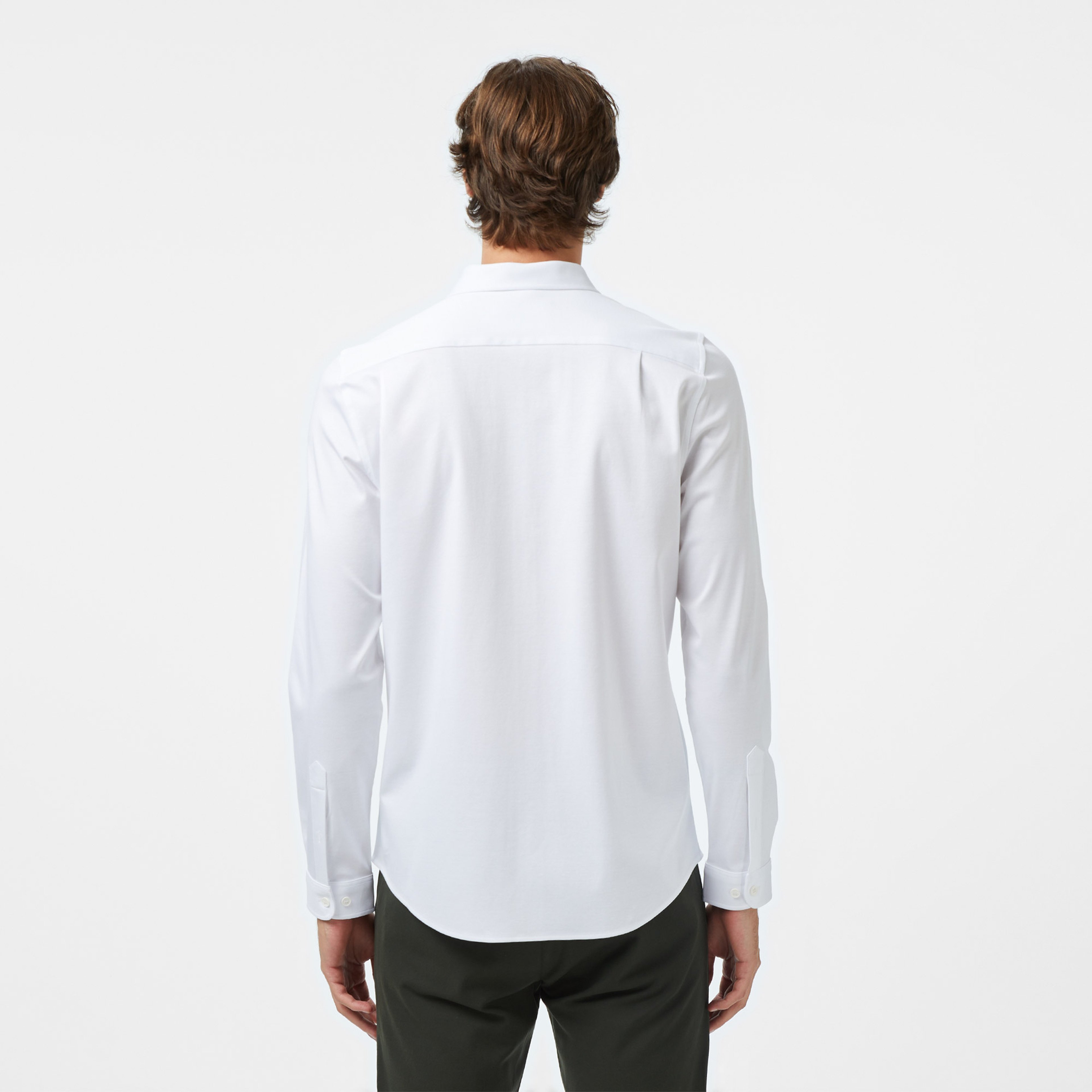 Erkek Slim Fit Beyaz Gömlek