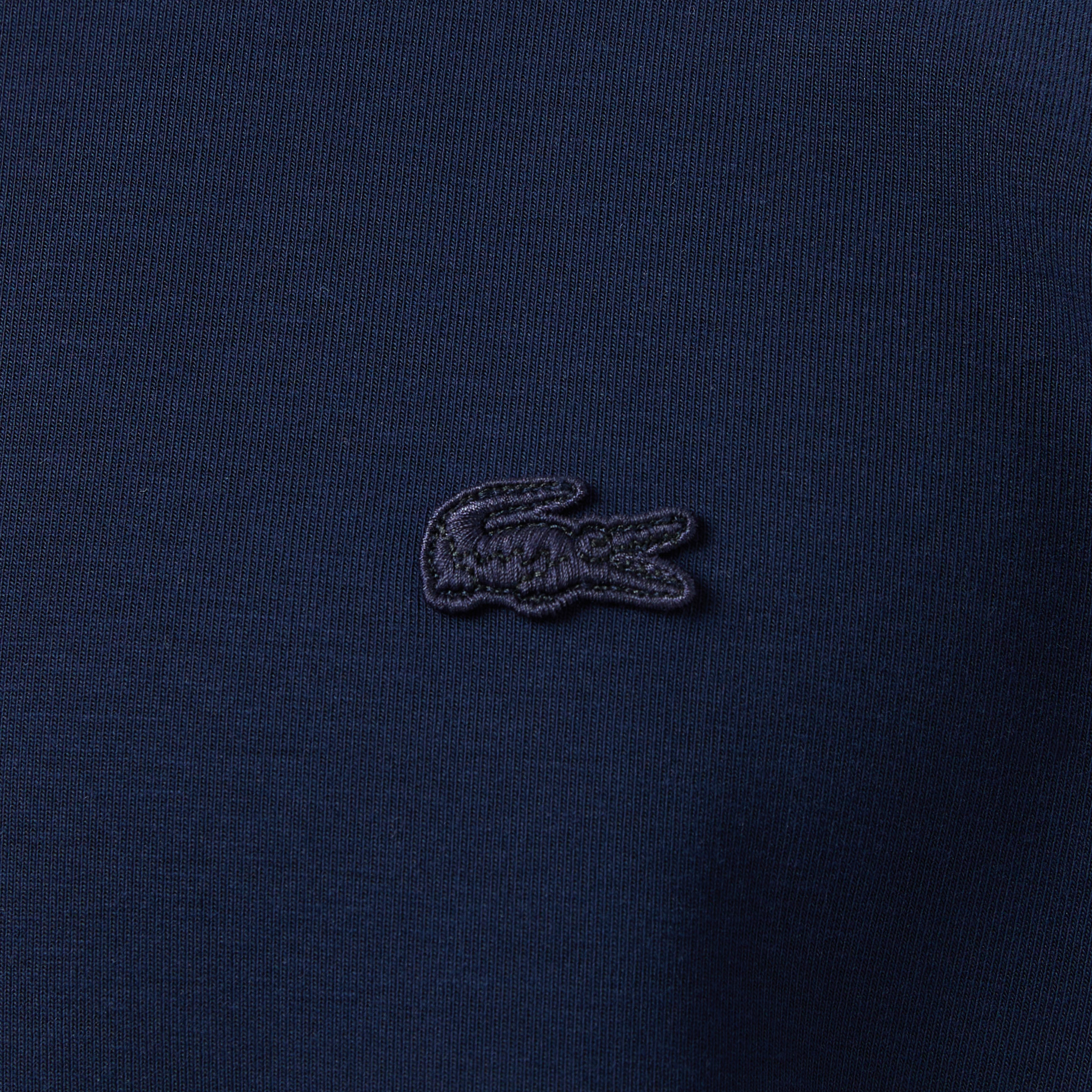 Erkek Relaxed Fit Bisiklet Yaka Lacivert Sweatshirt