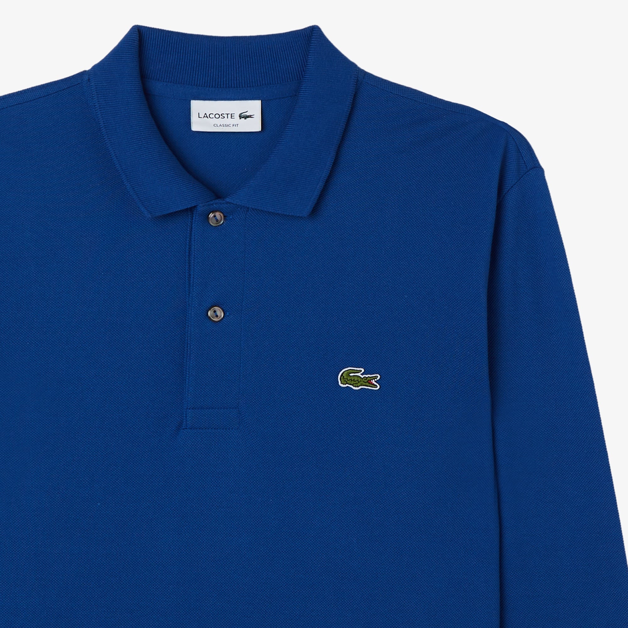 L.12.12 Erkek Classic Fit Uzun Kollu Koyu Mavi Polo