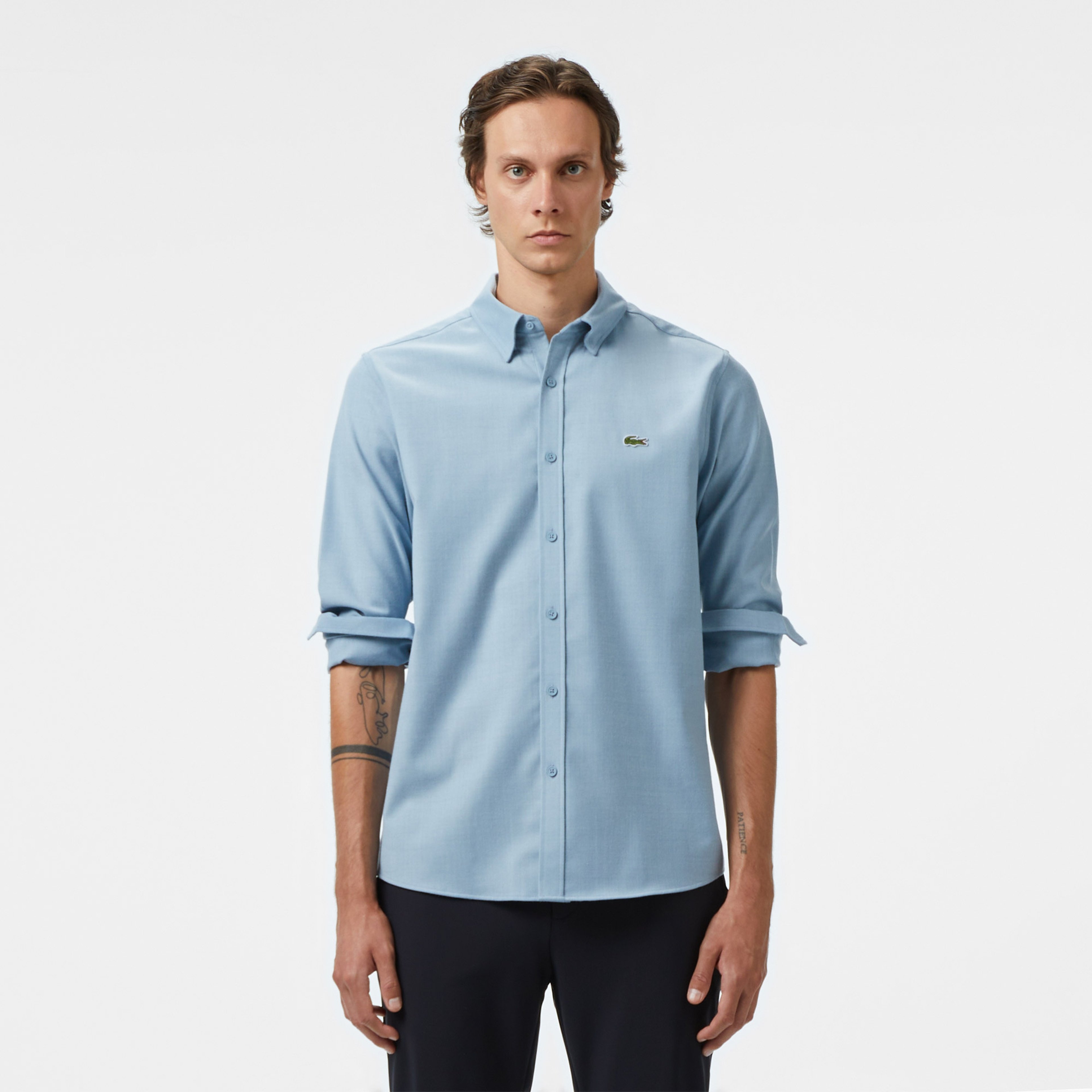 Erkek Regular Fit Mavi Gömlek
