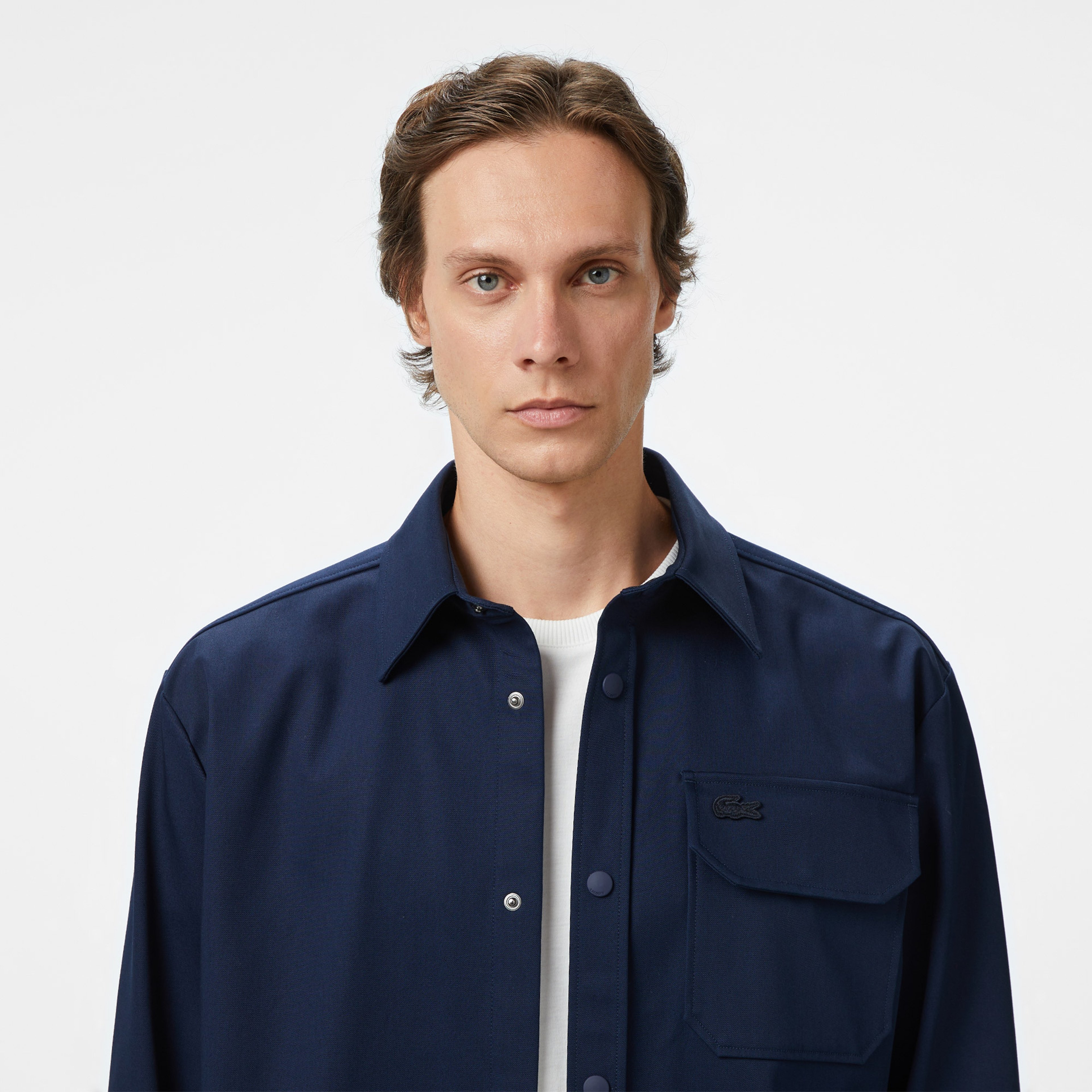 Erkek Relaxed Fit Lacivert Gömlek