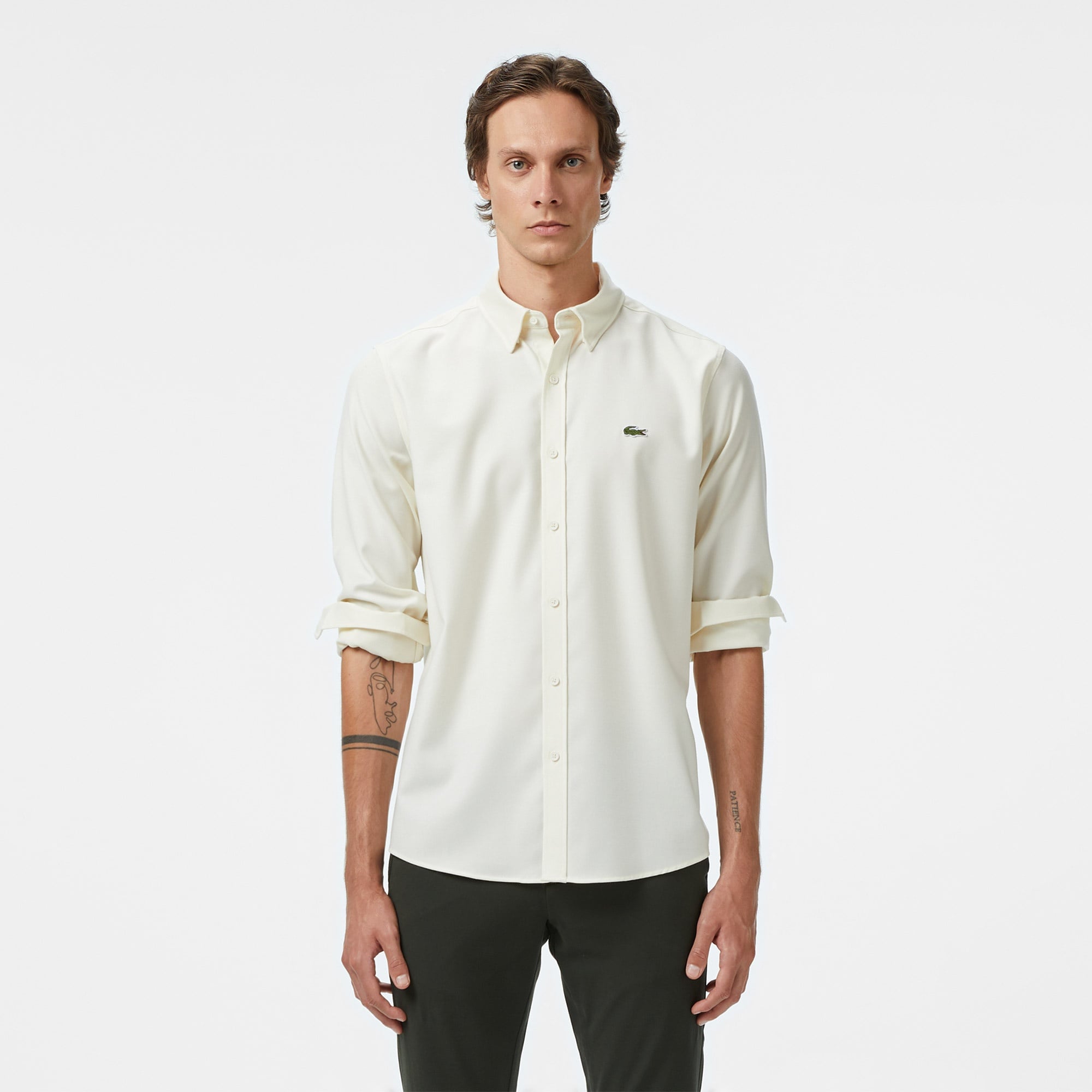 Erkek Regular Fit Beyaz Gömlek