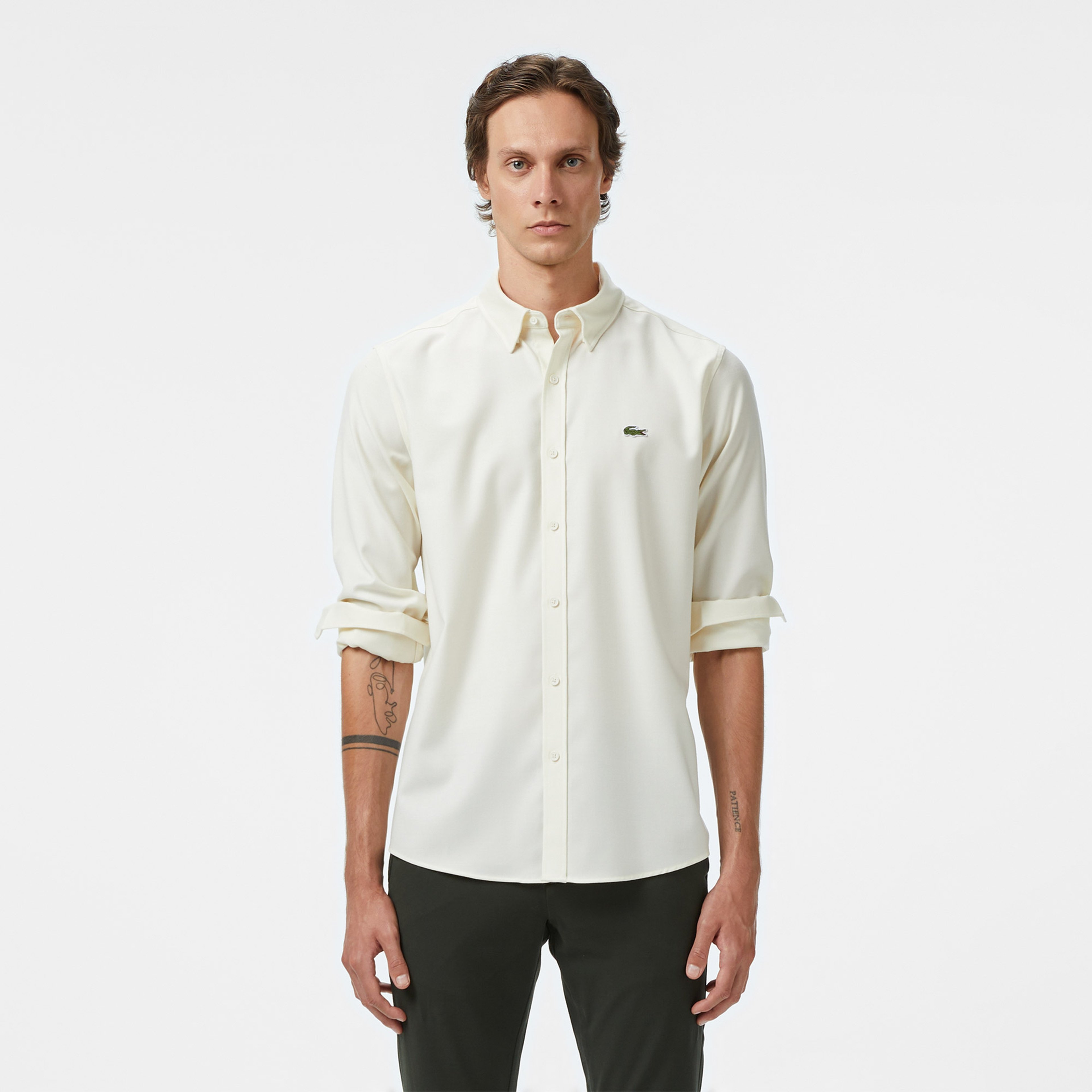 Erkek Regular Fit Beyaz Gömlek