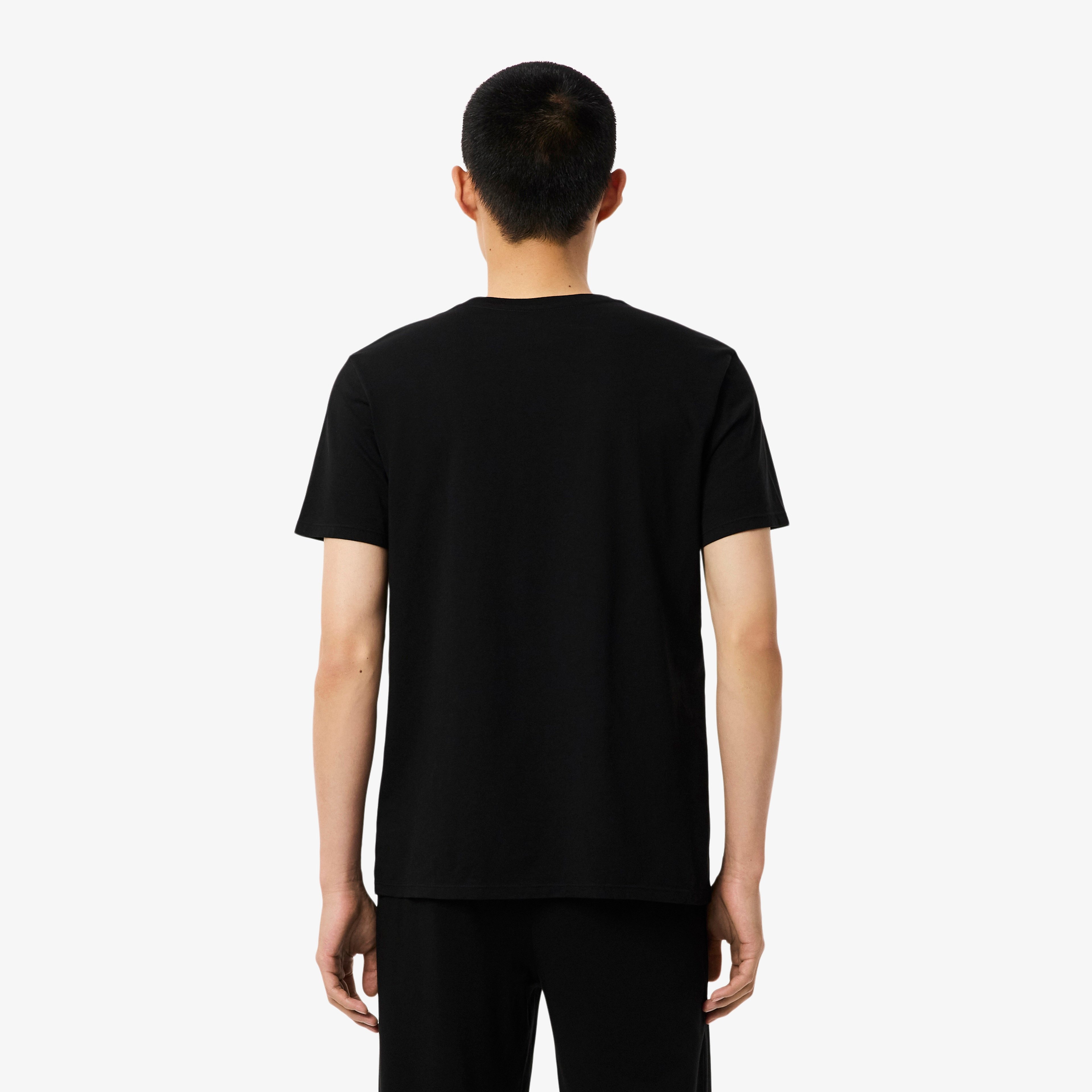 Erkek Regular Fit 3'lü Siyah Pijama Üstü