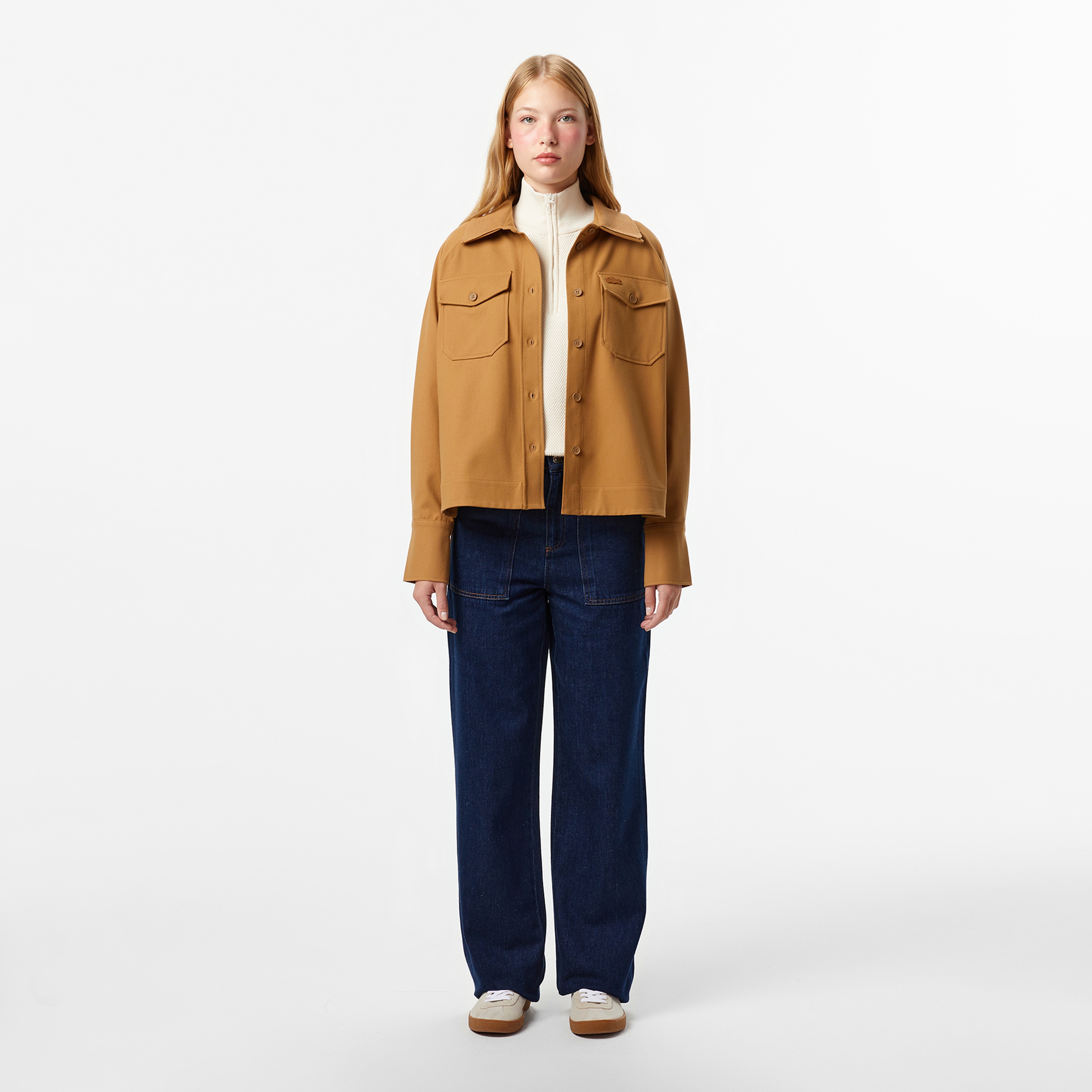 Kadın Regular Fit Kahverengi Dış Gömlek