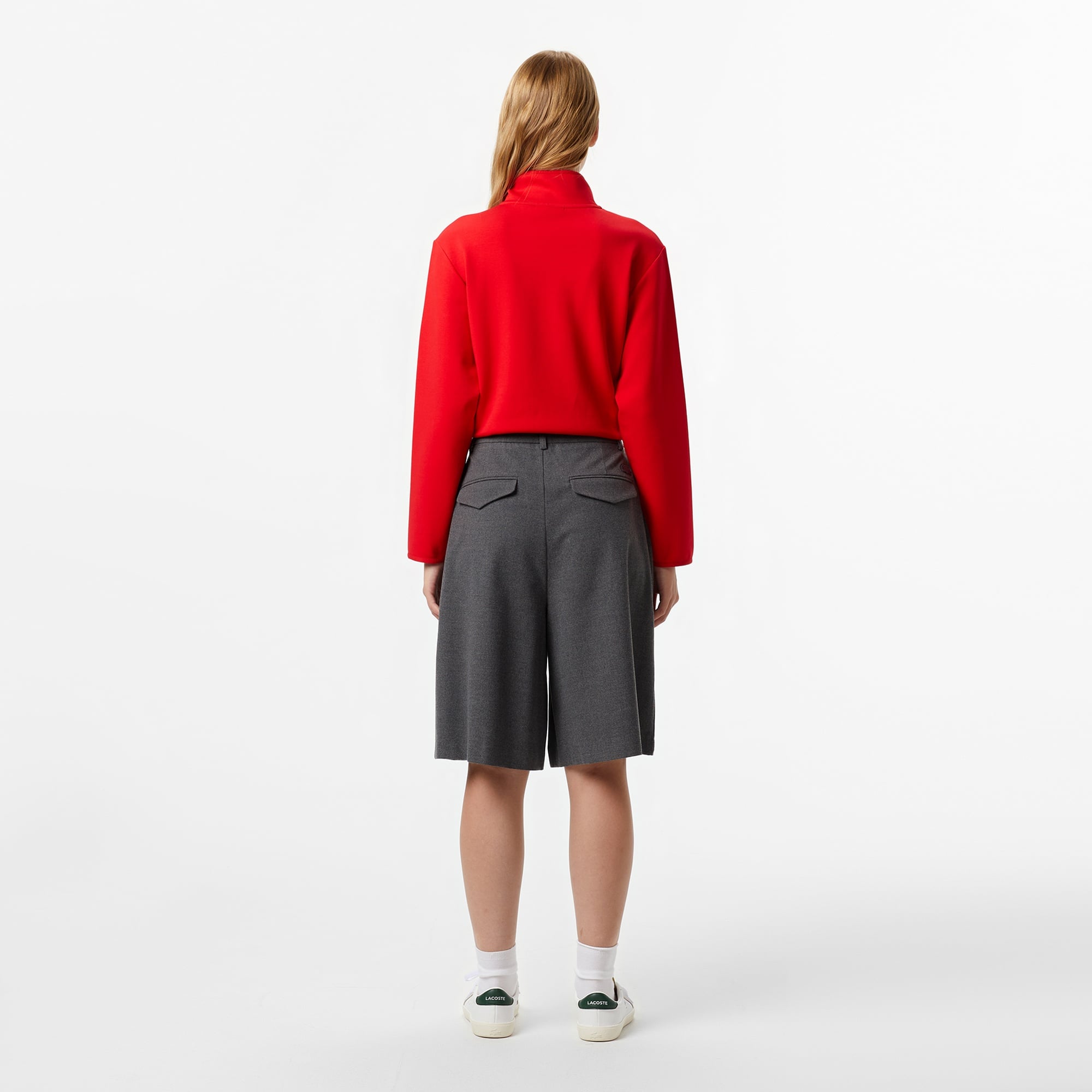 Kadın Gri Bermuda Şort