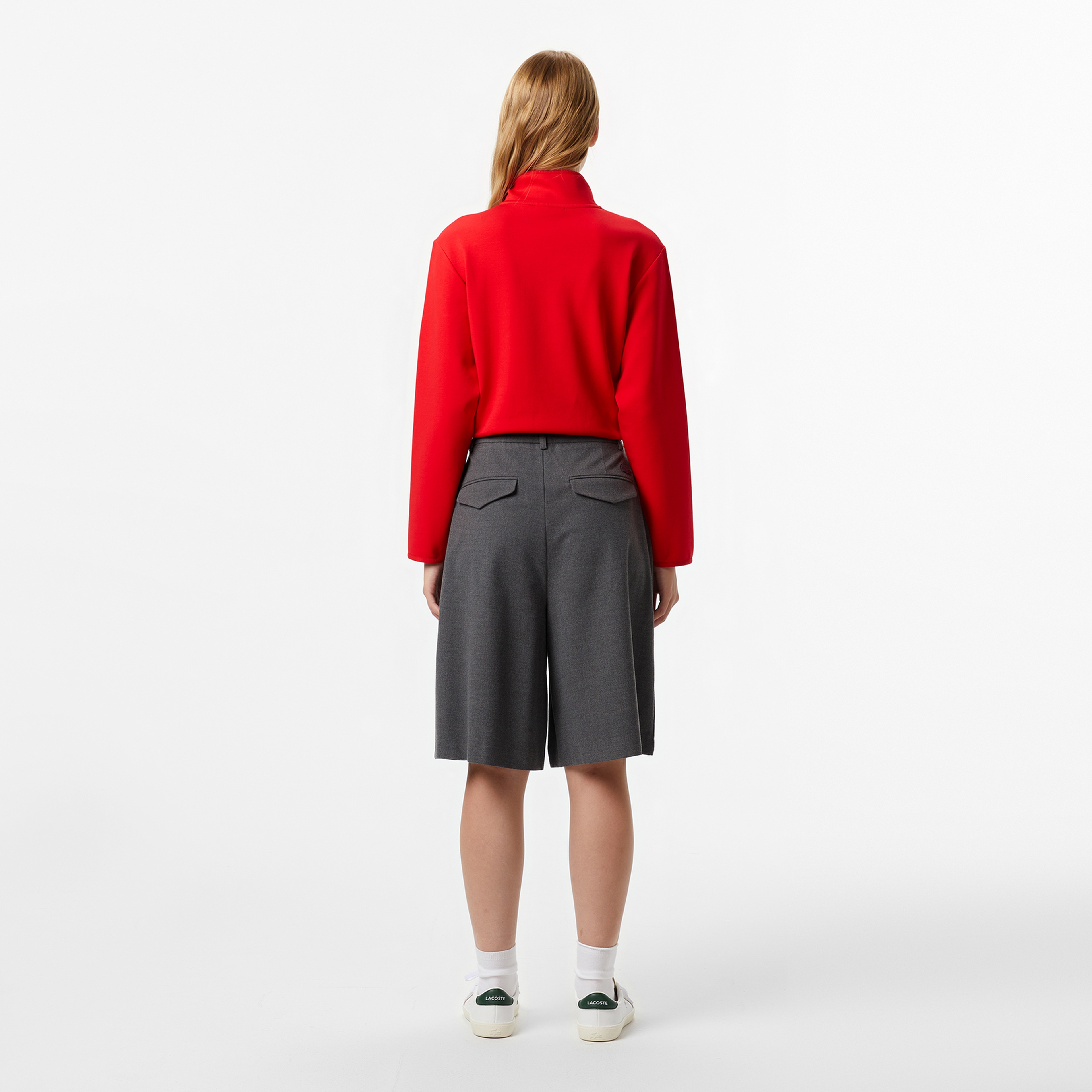 Kadın Gri Bermuda Şort