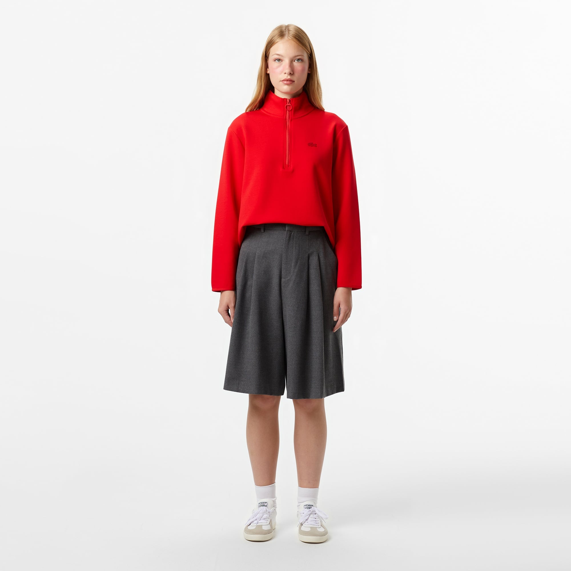 Kadın Gri Bermuda Şort