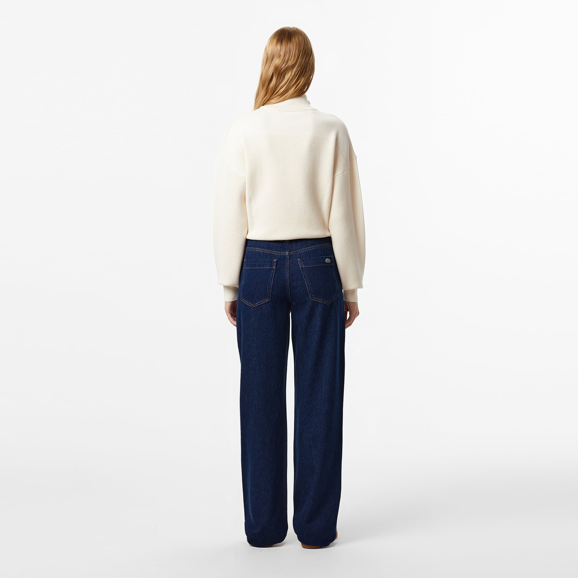 Kadın Straight Fit Koyu Mavi Pantolon