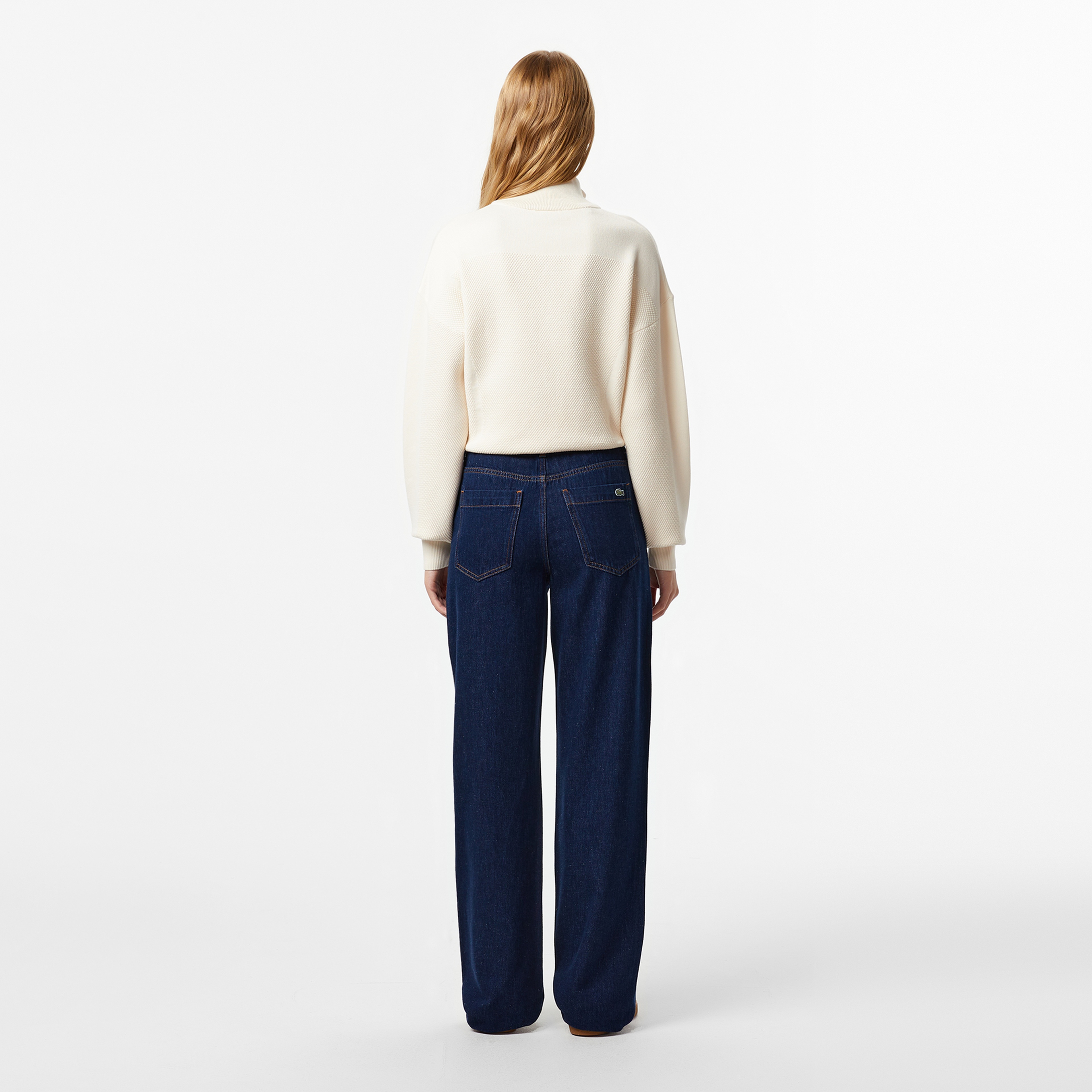 Kadın Straight Fit Koyu Mavi Pantolon