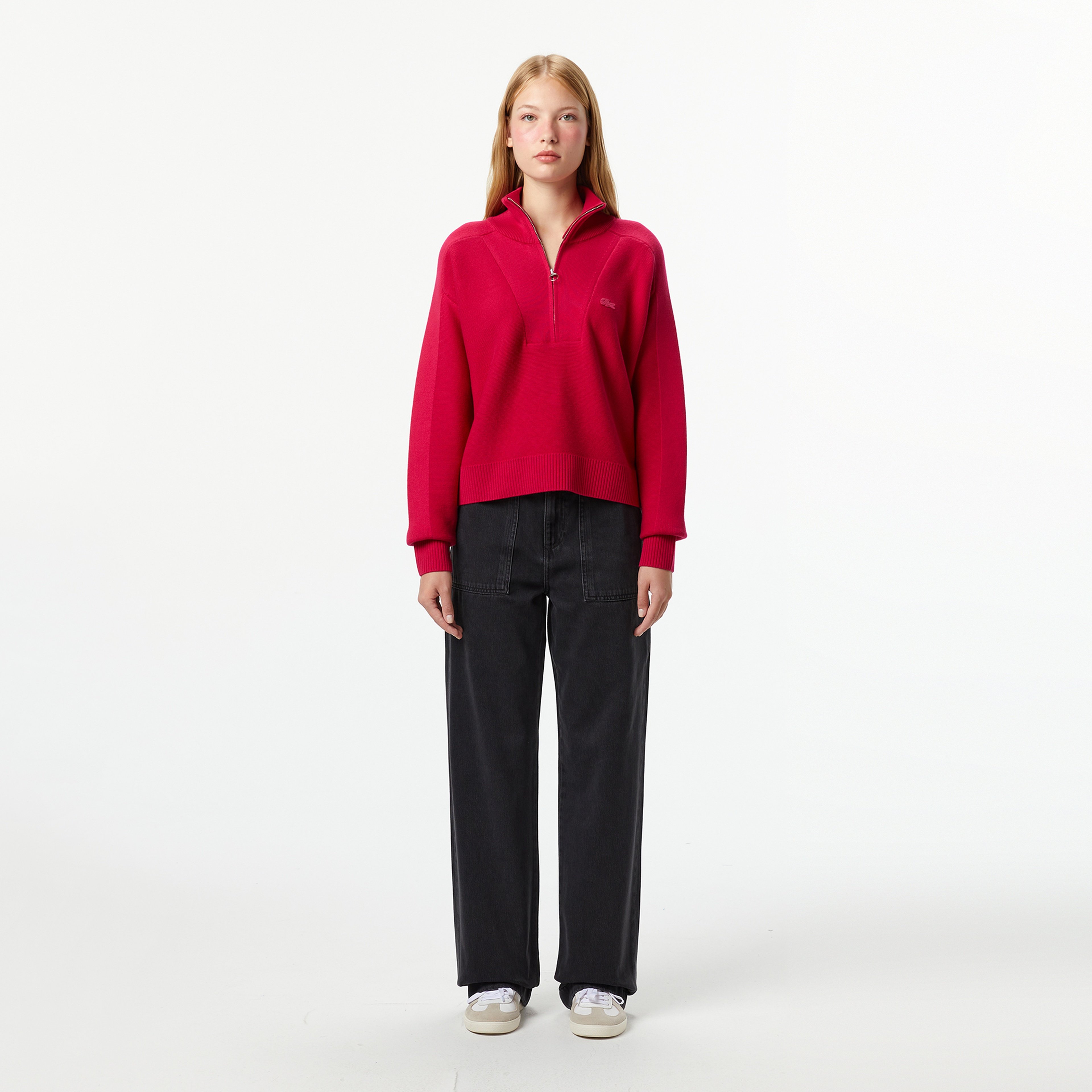 Kadın Stragiht Fit Koyu Gri Pantolon