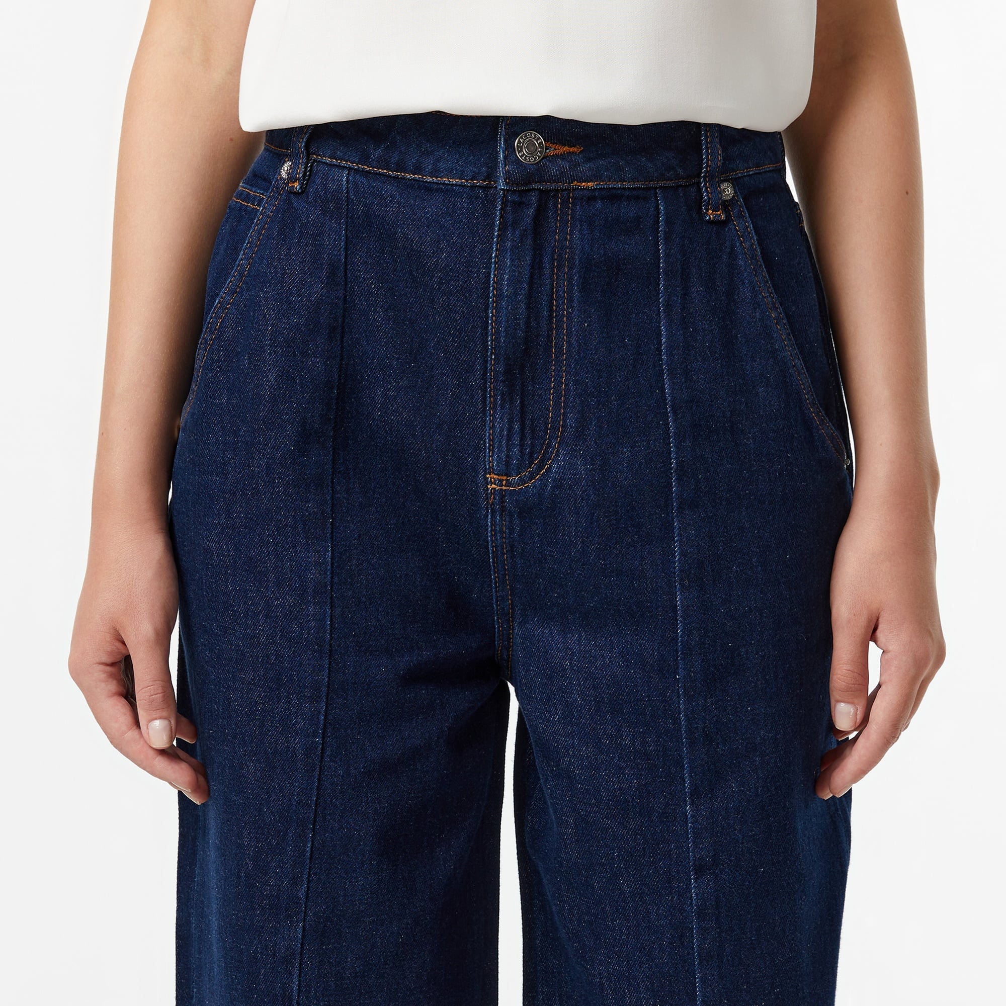 Kadın Relaxed Fit Koyu Mavi Jean Pantolon