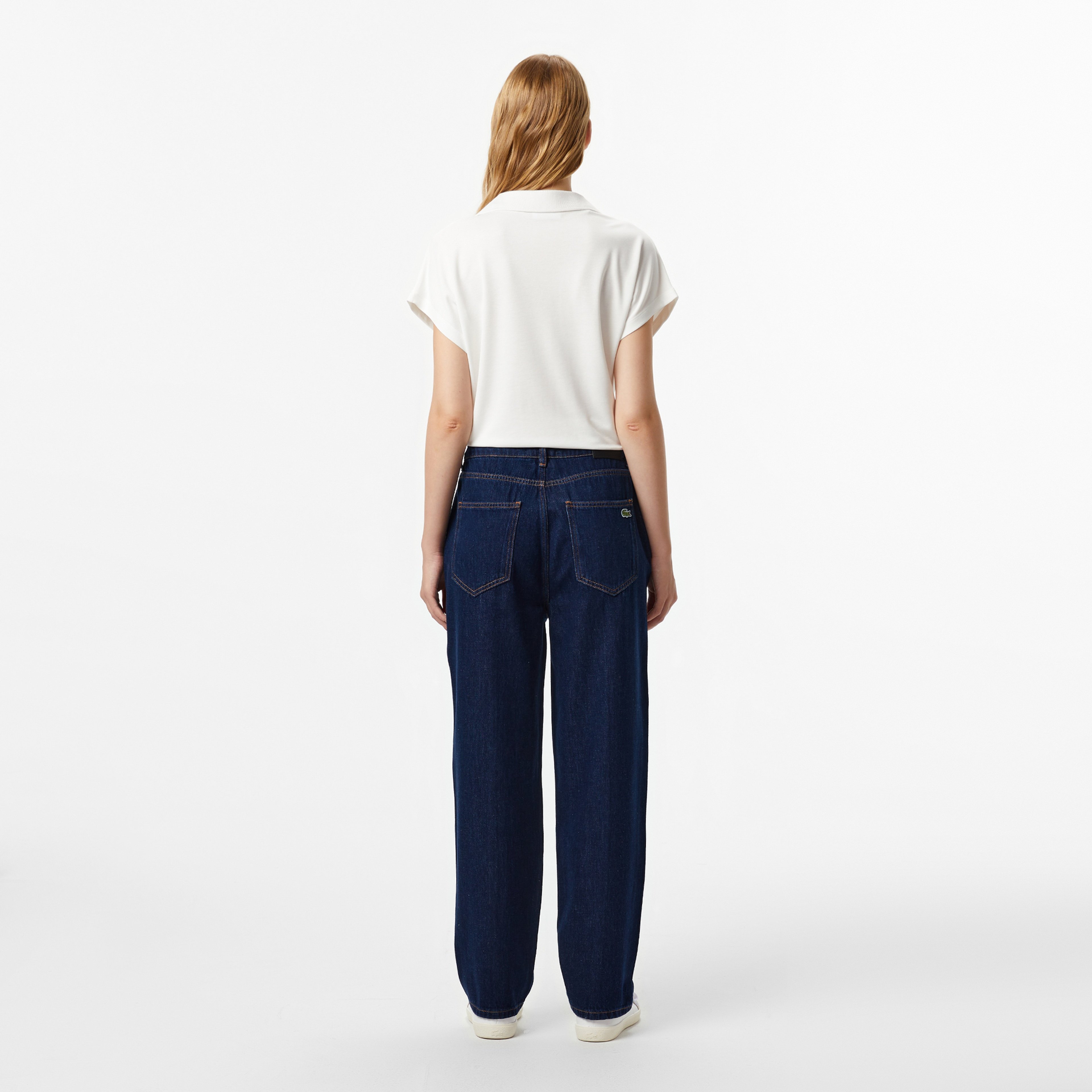 Kadın Relaxed Fit Koyu Mavi Jean Pantolon