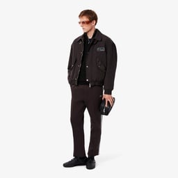 Erkek Regular Fit Yarım Fermuarlı Organik Pamuk Siyah Kazak Siyah