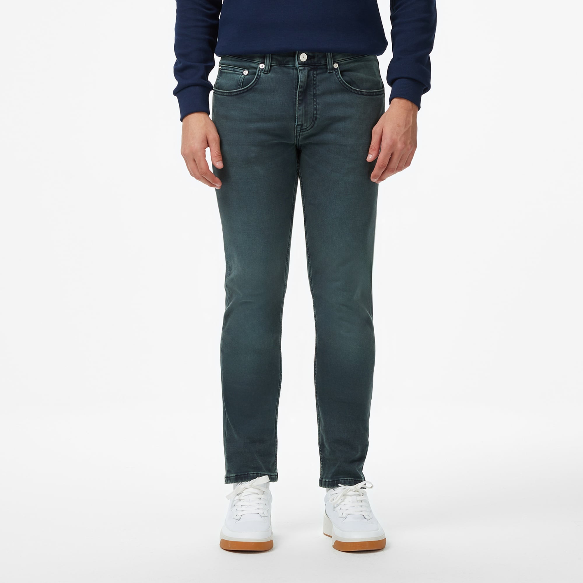 Erkek Slim Fit Lacivert Jean Pantolon