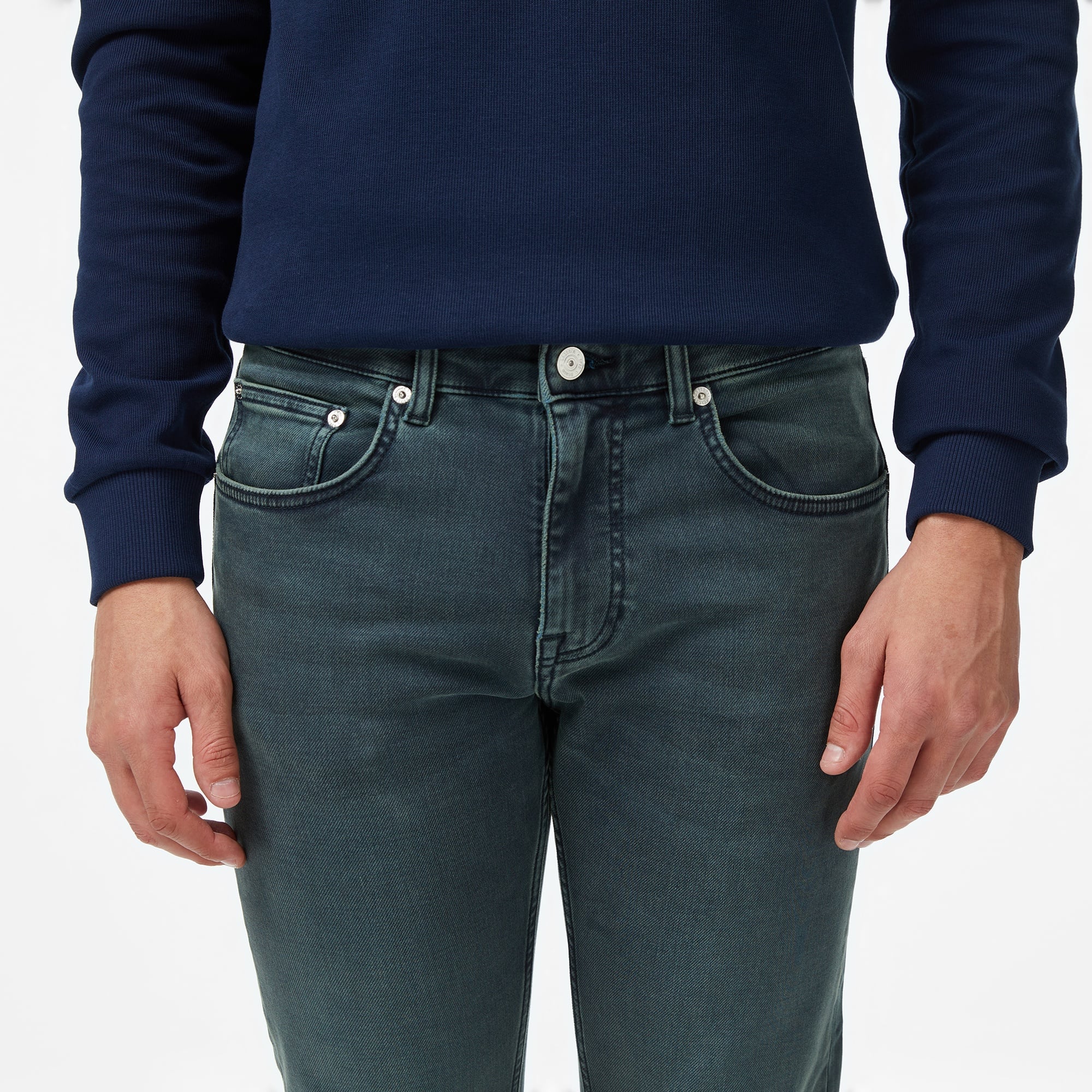 Erkek Slim Fit Lacivert Jean Pantolon