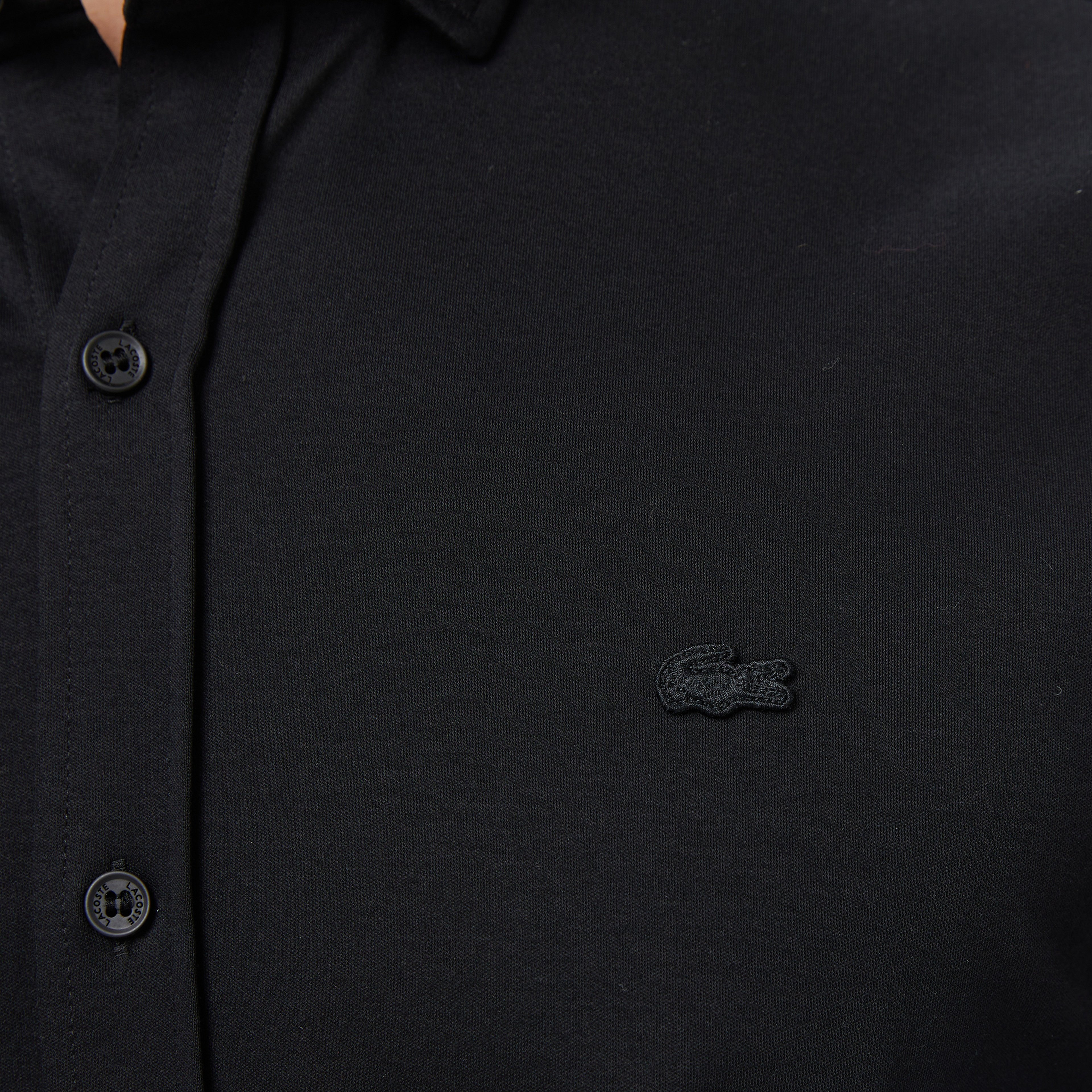 Erkek Slim Fit Siyah Gömlek